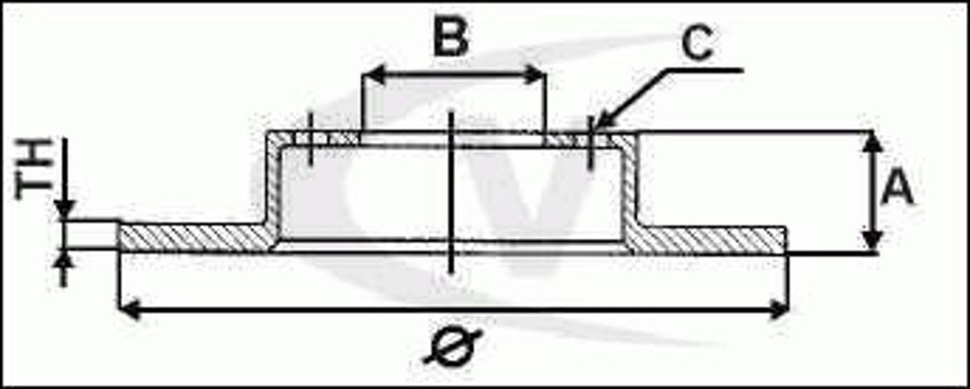 Диск тормозной VAICO V10-40068
