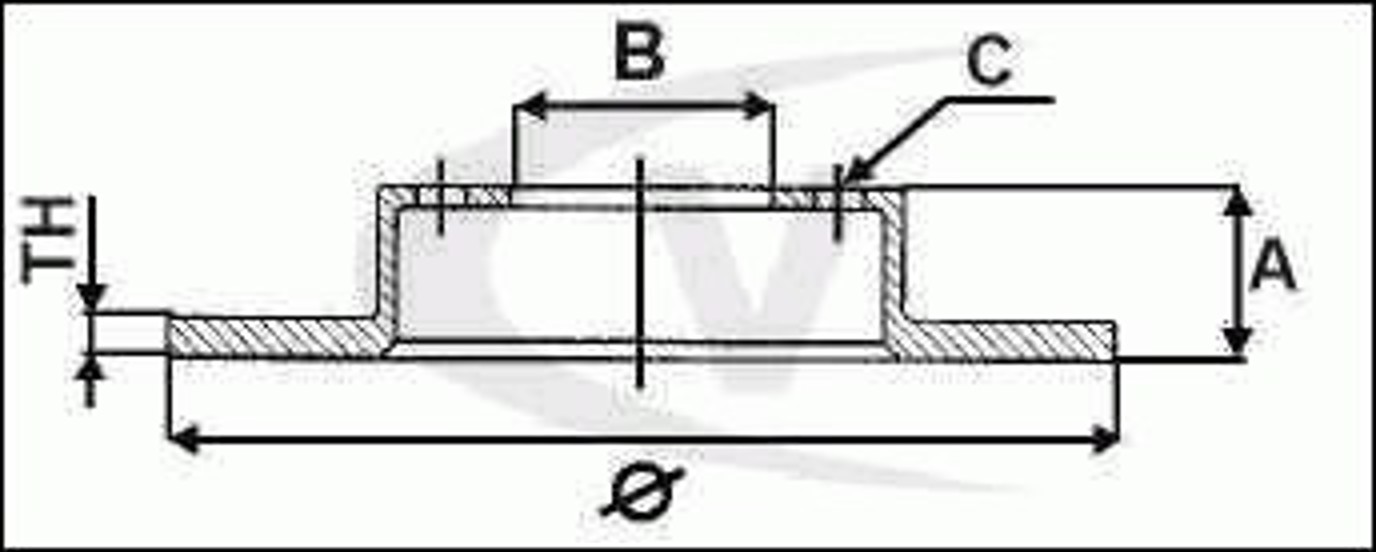 Диск тормозной VAICO V10-80044