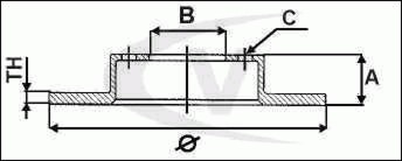 Диск тормозной VAICO V10-80069