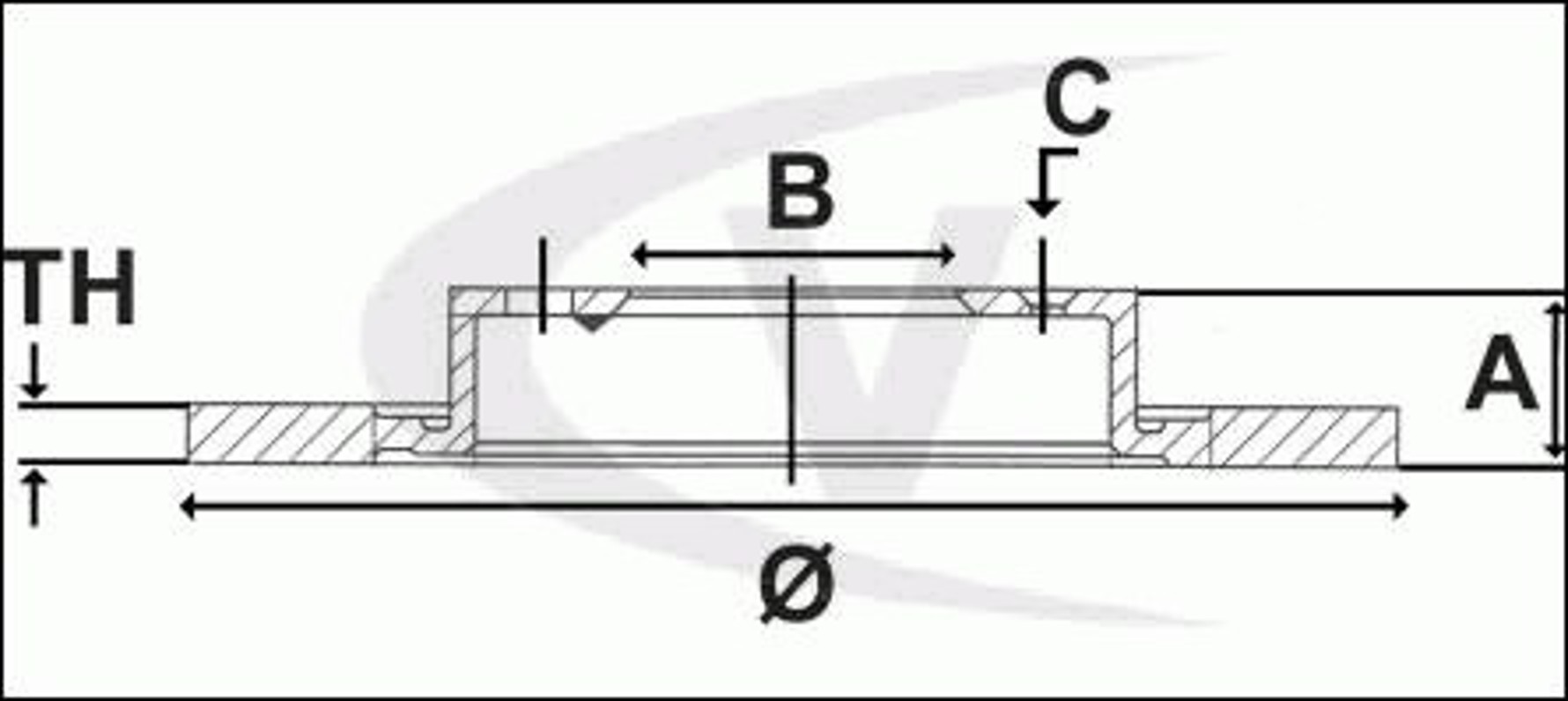 Диск тормозной VAICO V10-80081