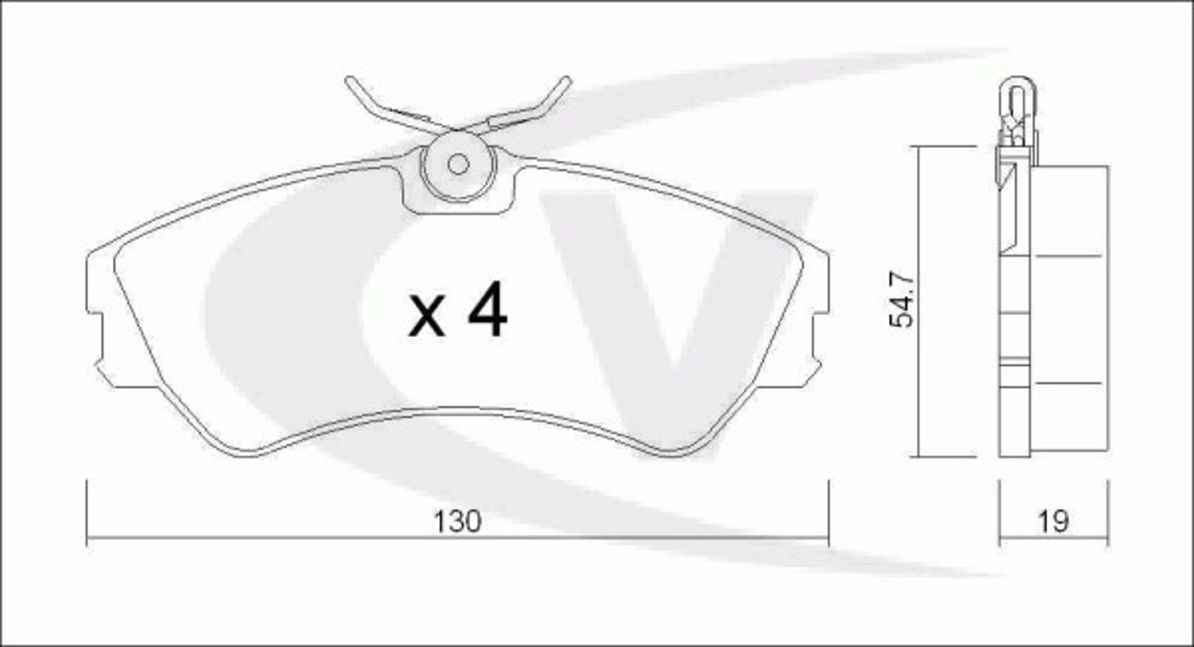 Комплект тормозных колодок дисковый тормоз VAICO V10-8126