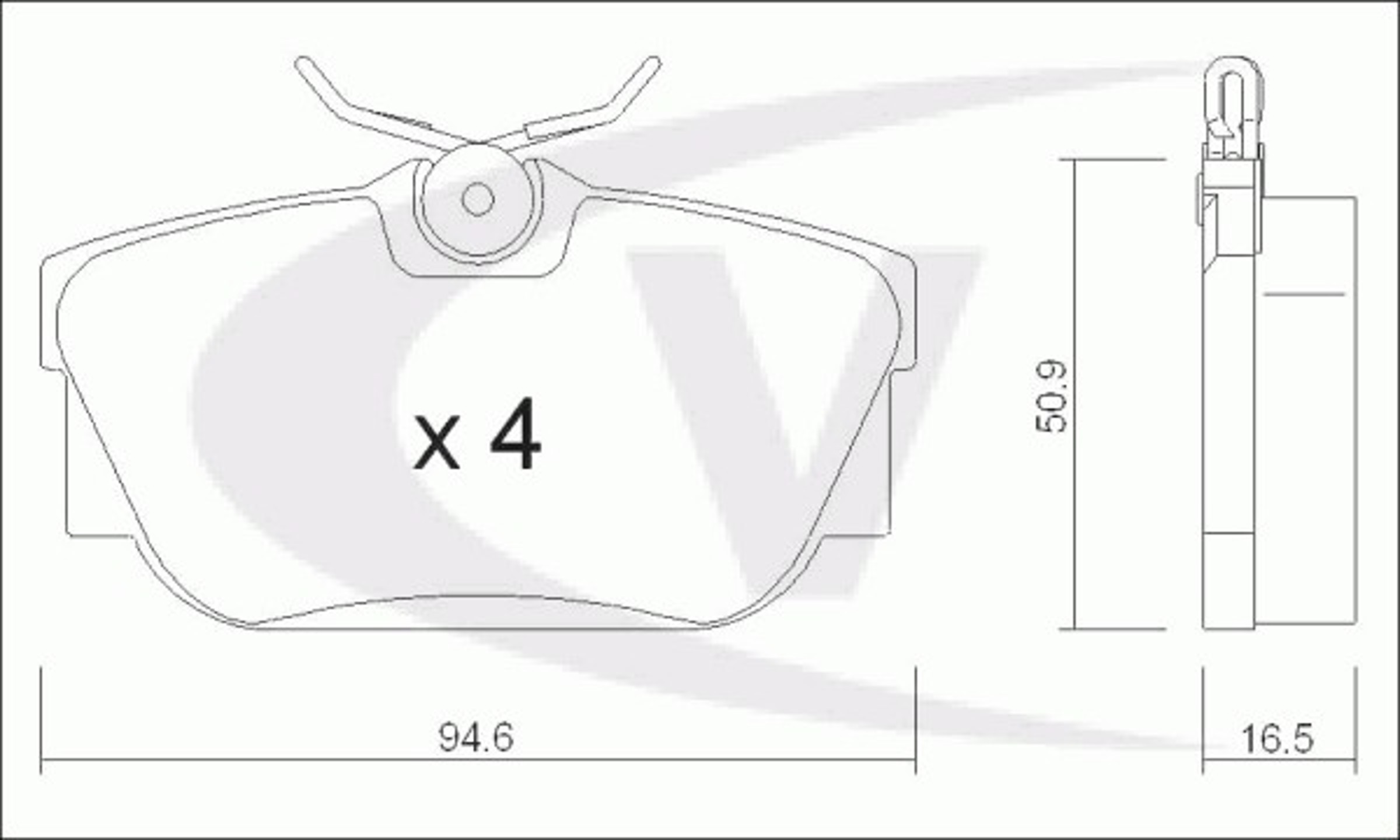 Колодки тормозные дисковые VAICO V10-8148