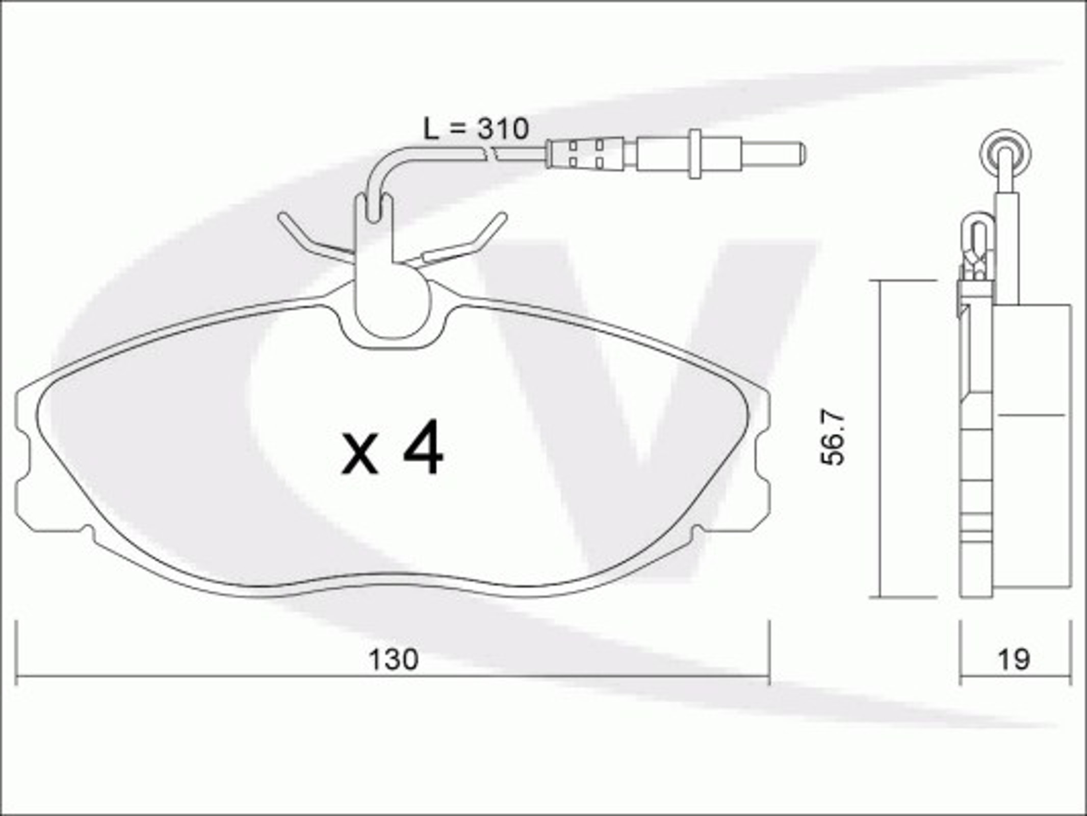 Колодки тормозные дисковые VAICO V22-0078