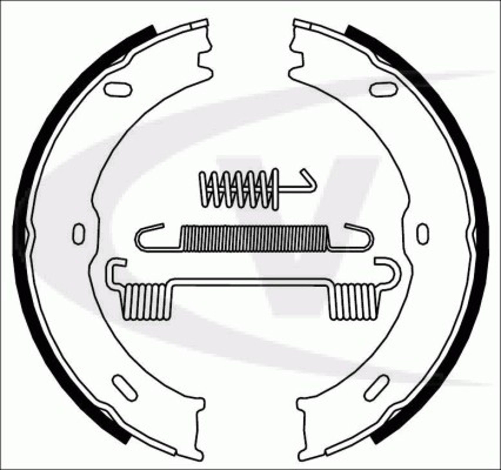 Комплект тормозных колодок стояночная тормозная система VAICO V30-7528