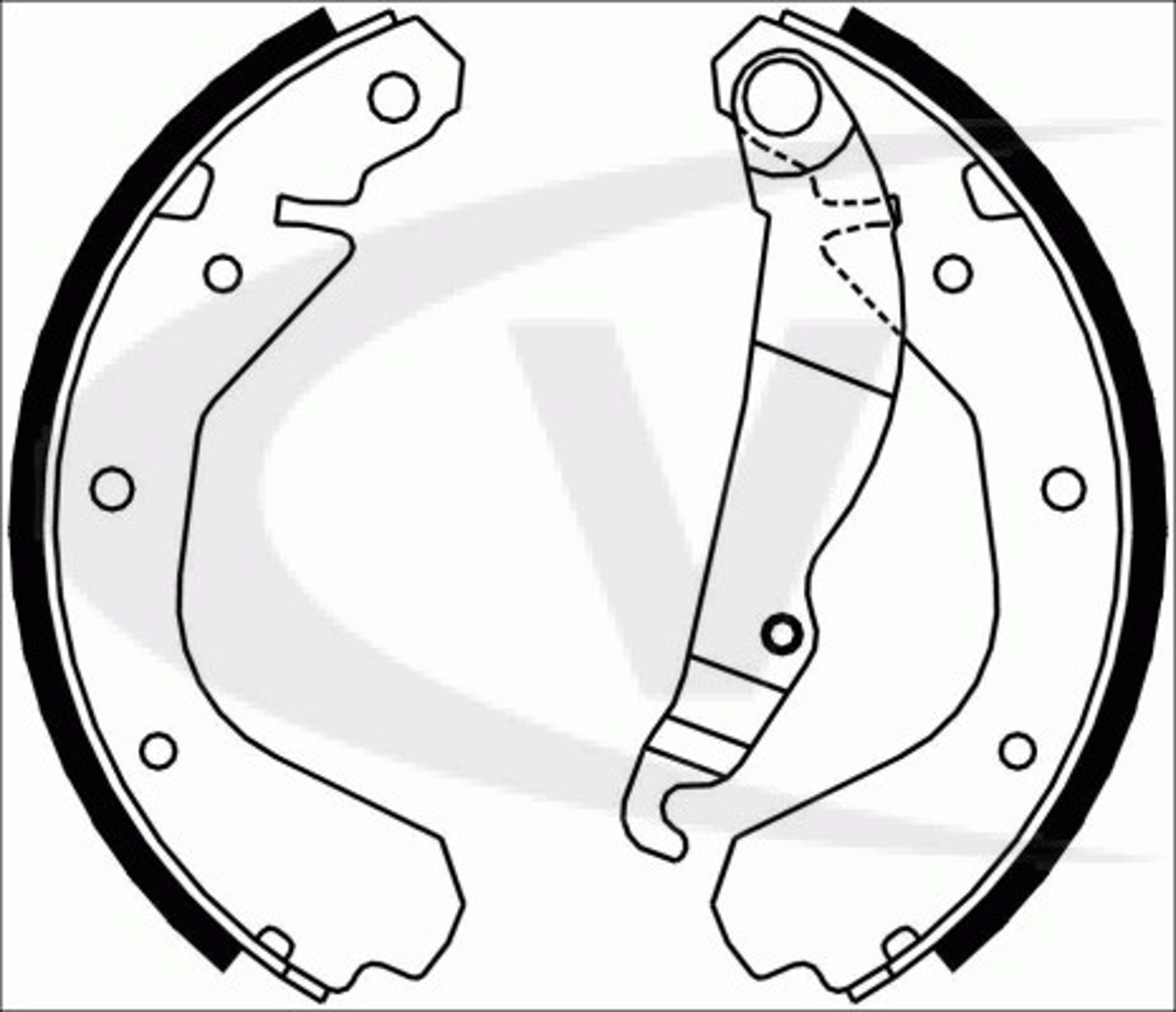 Колодки тормозные барабанные VAICO V40-8109