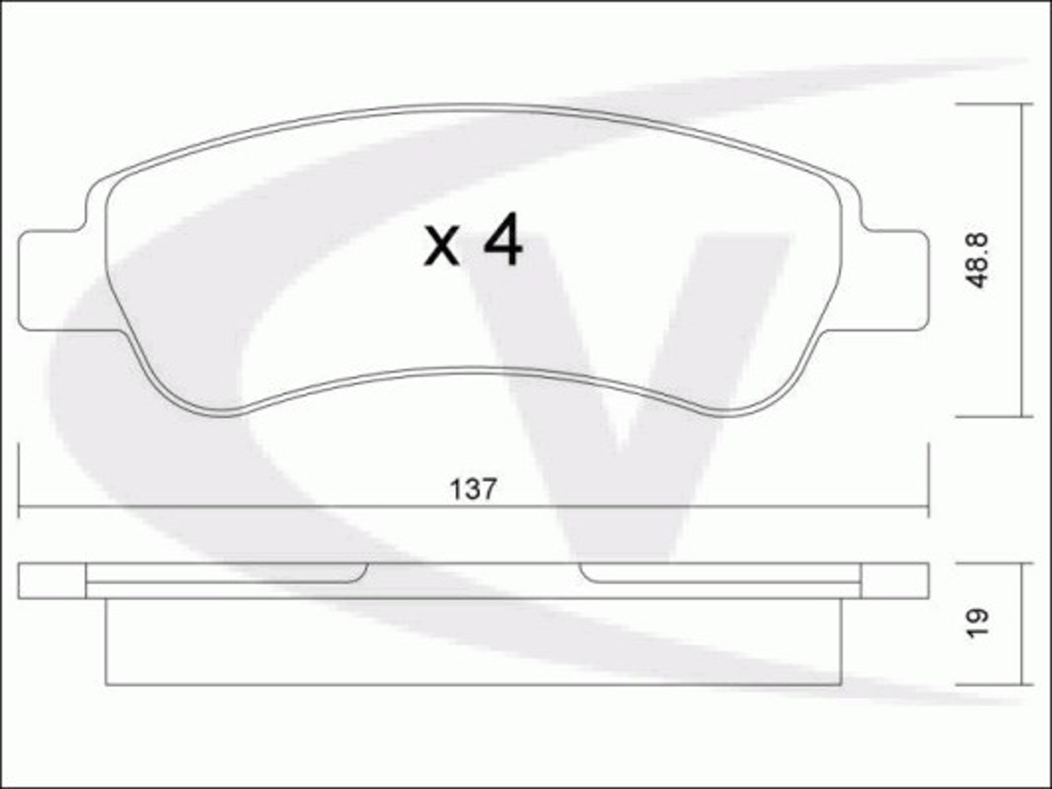 Колодки тормозные дисковые VAICO V42-0095