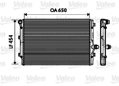 Радиатор системы охлаждения VALEO 734333
