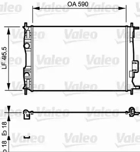 Радиатор системы охлаждения VALEO 735119