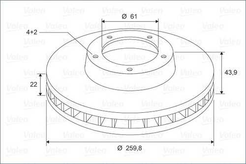 Тормозные диски VALEO 297764