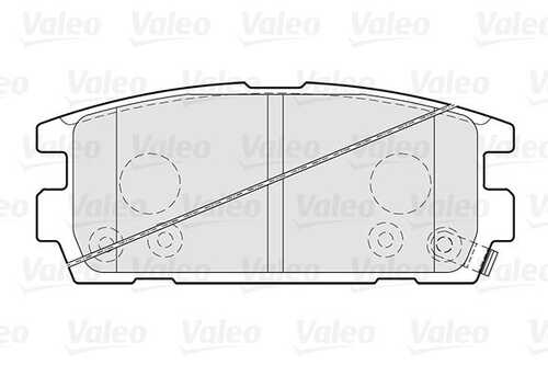 Колодки торм зад VALEO 301024