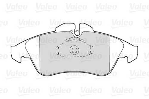 Комплект тормозных колодок дискового тормоза VALEO 301044
