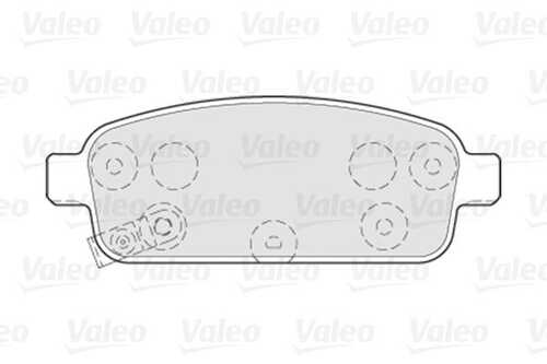 Комплект тормозных колодок дискового тормоза VALEO 301055