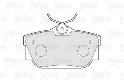 Комплект тормозных колодок дискового тормоза VALEO 301482