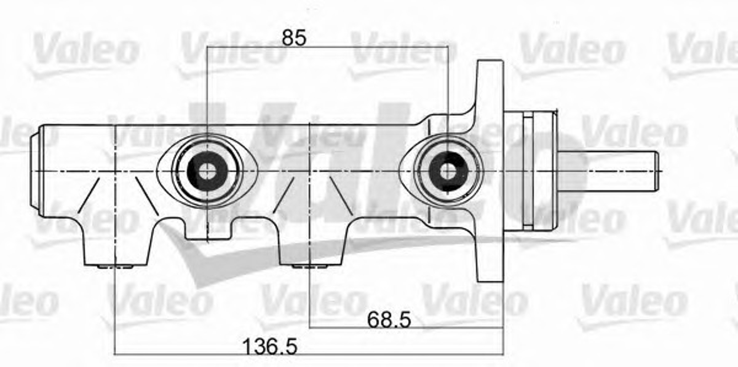 Цилиндр тормозной главный VALEO 350681
