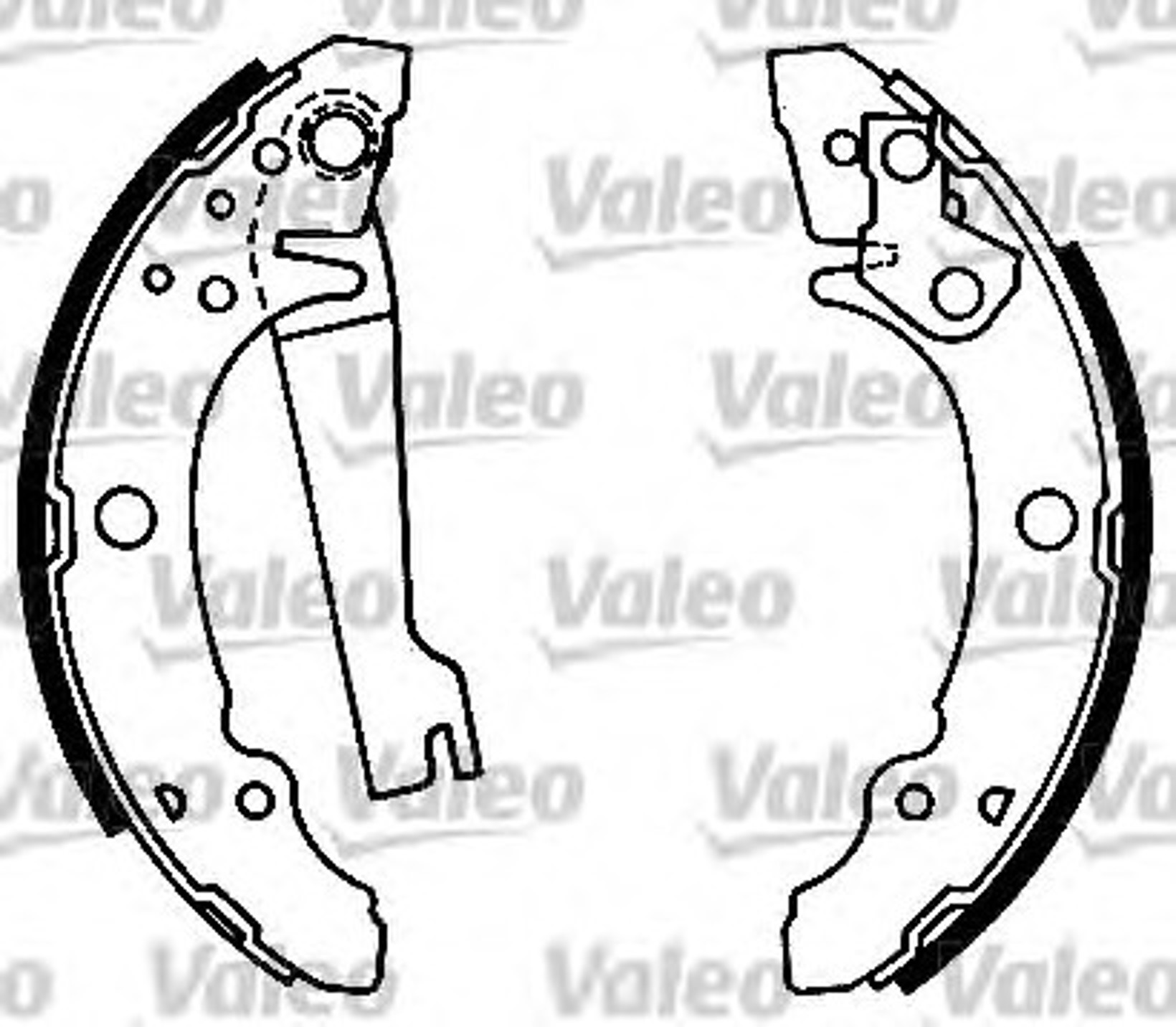 Колодки тормозные барабанные VALEO 562020
