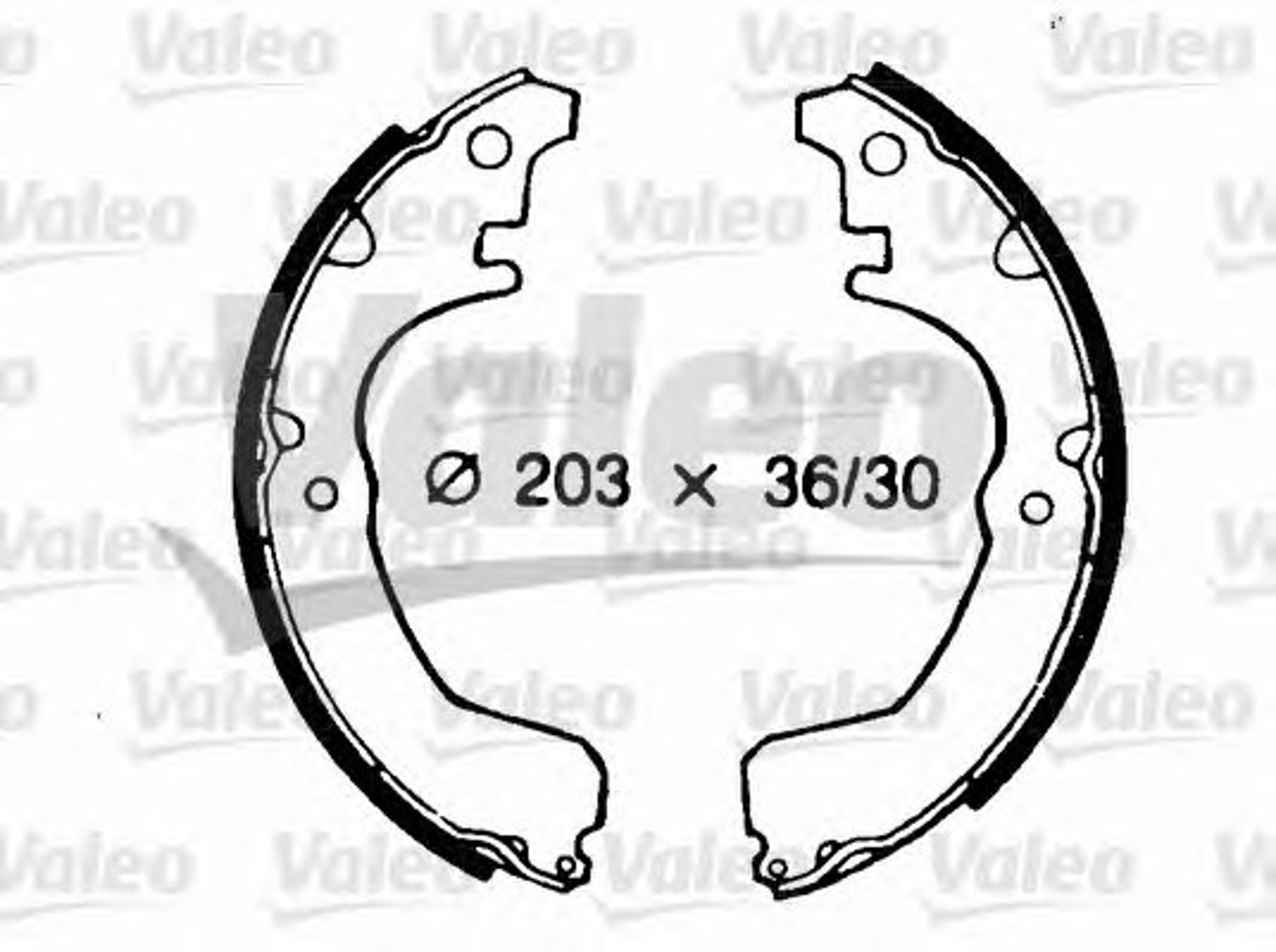 Колодки тормозные барабанные VALEO 562683