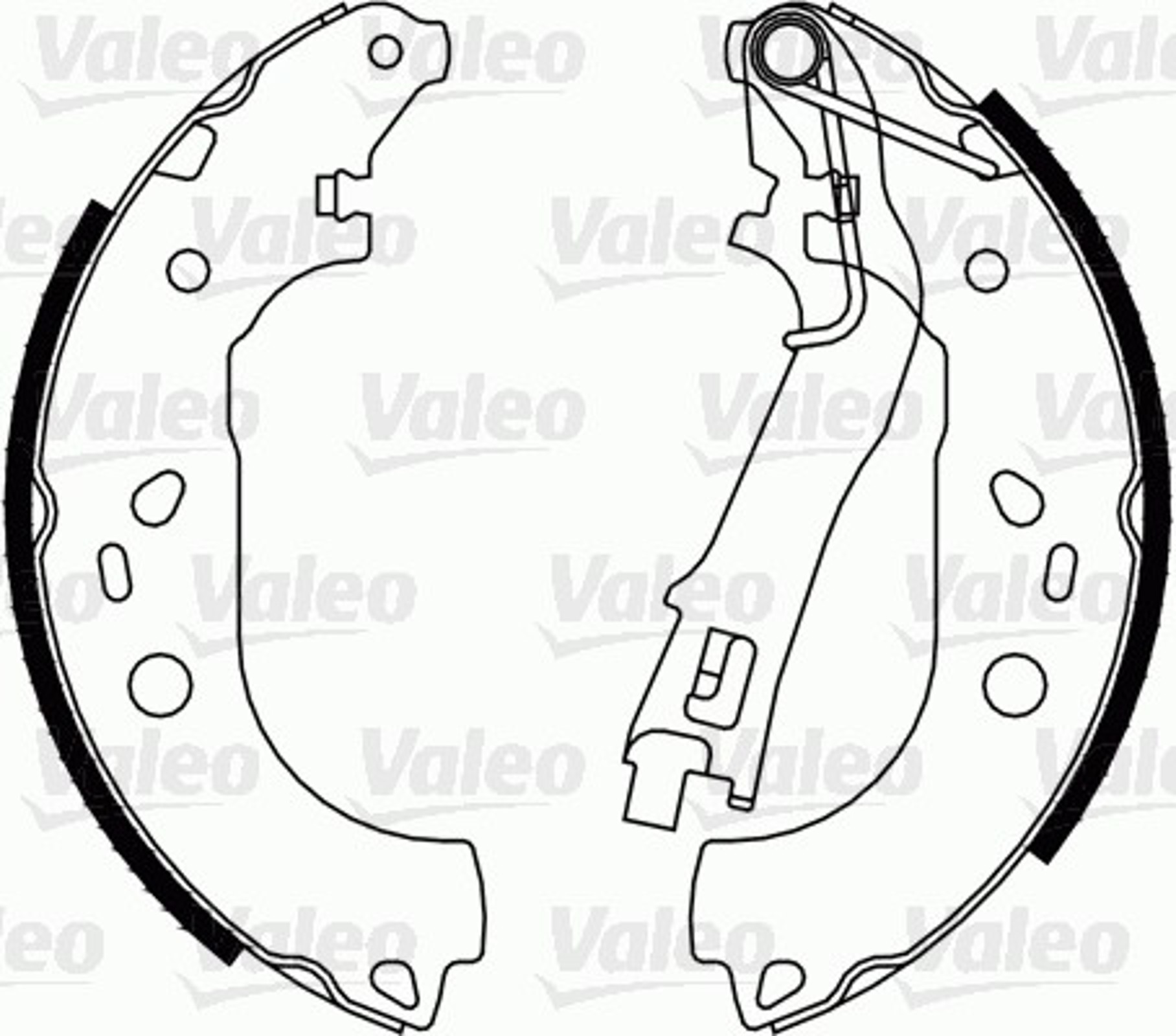 Колодки тормозные барабанные VALEO 564085