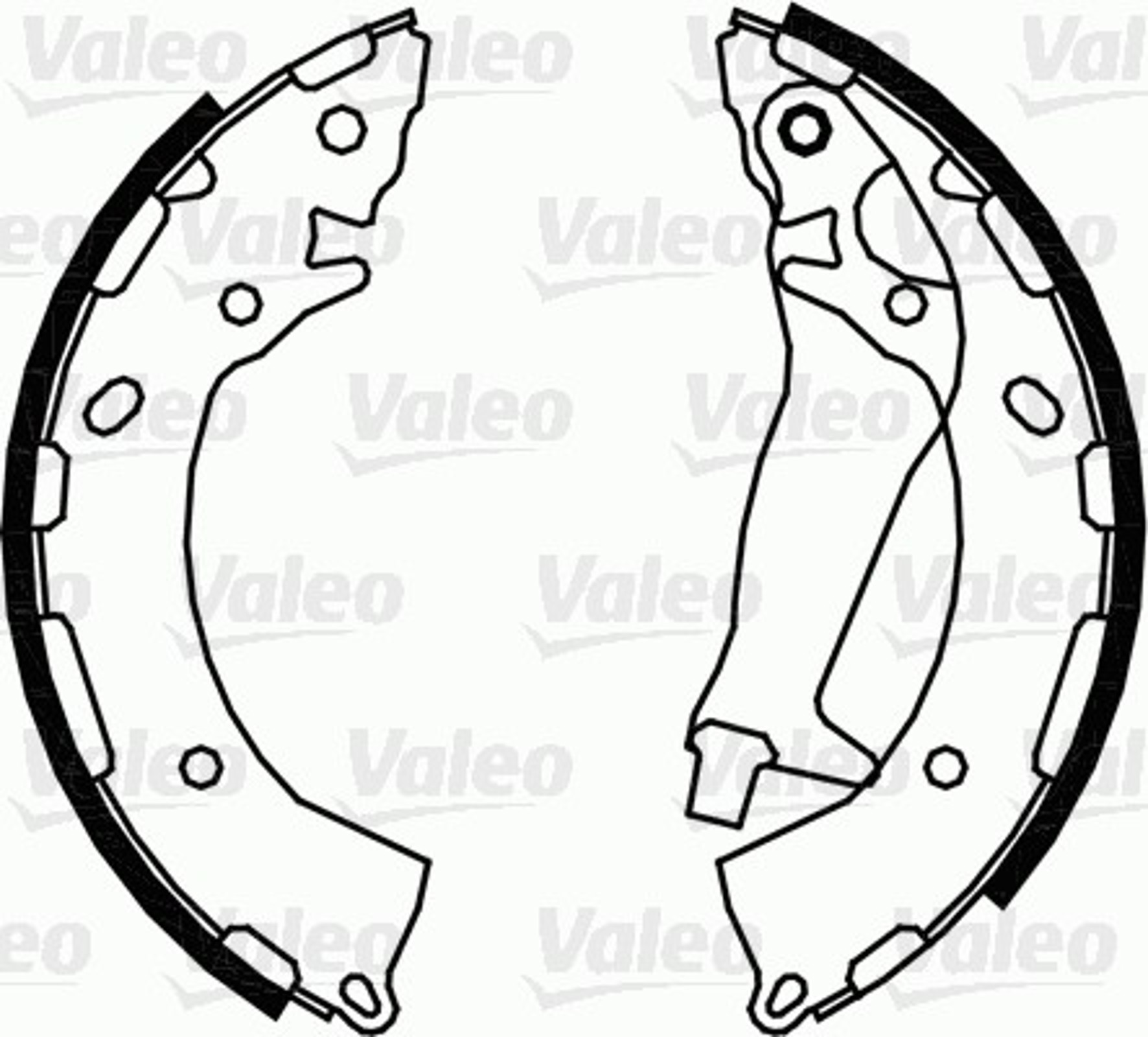 Колодки тормозные барабанные VALEO 564090