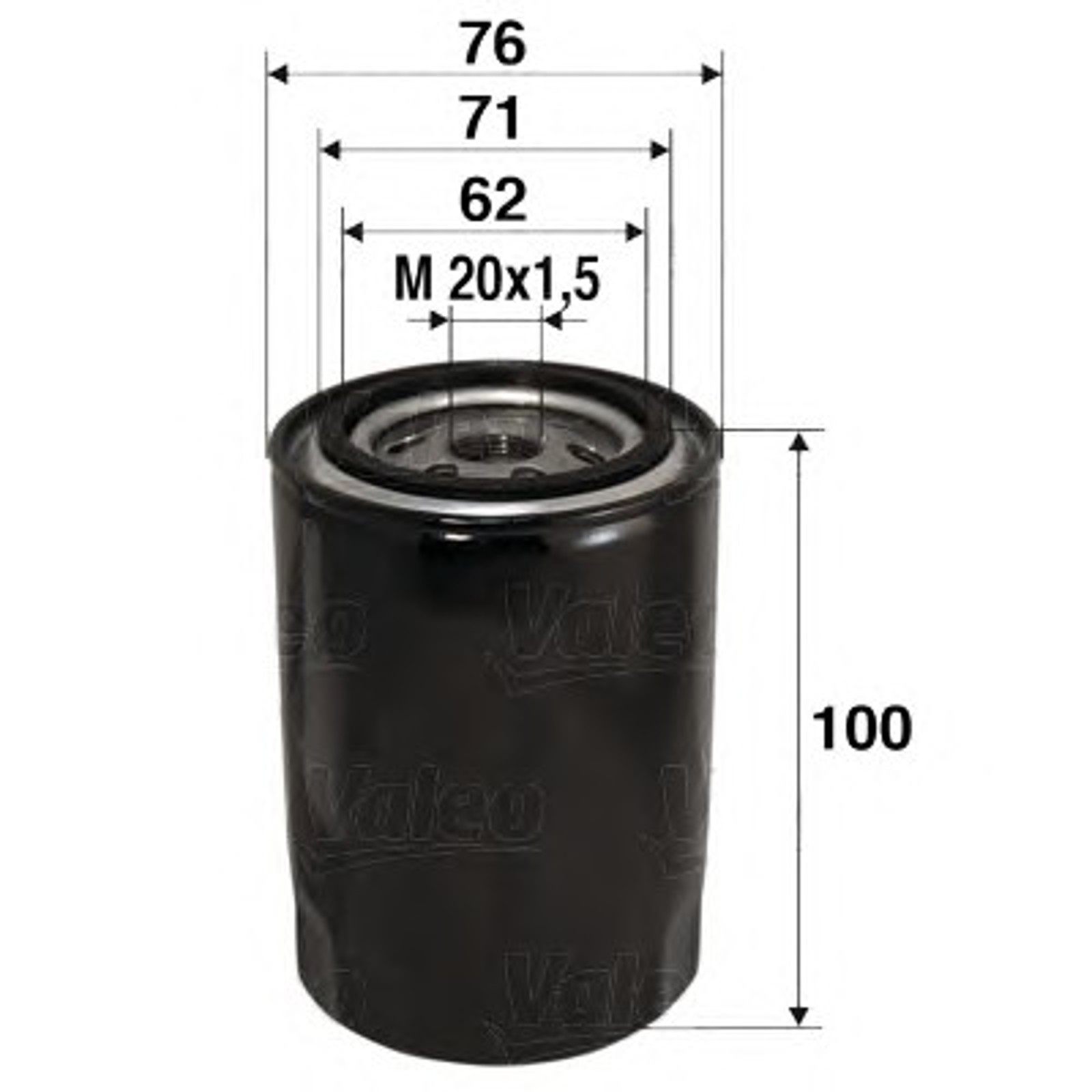 Фильтр масляный VALEO 586012