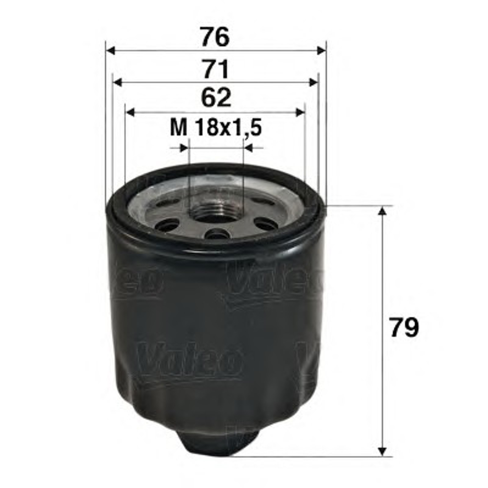 Фильтр масляный VALEO 586072