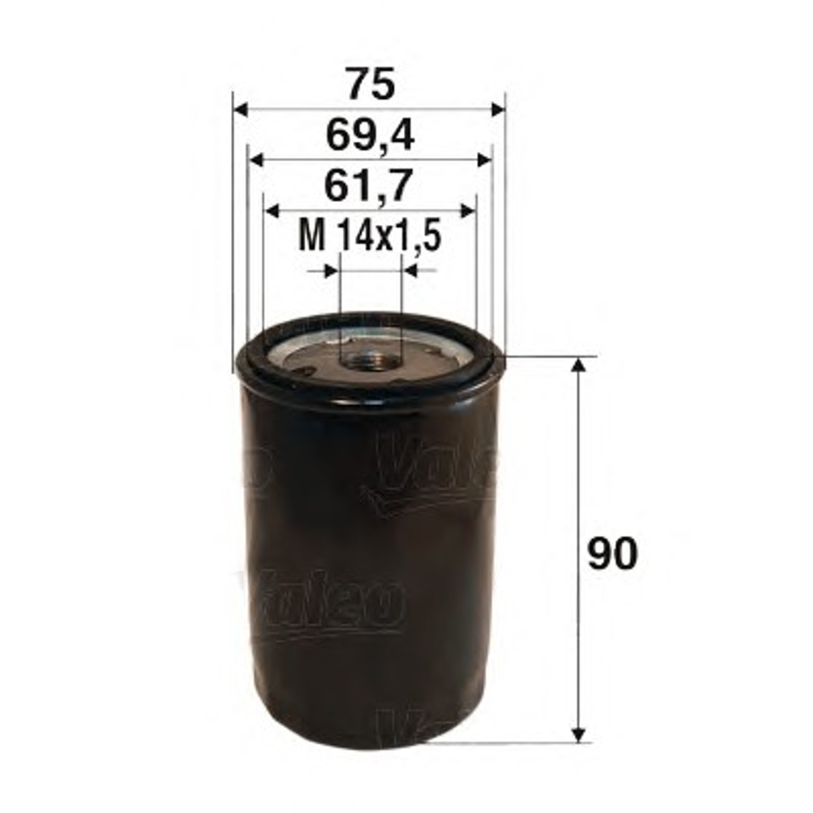 Фильтр топливный VALEO 587717
