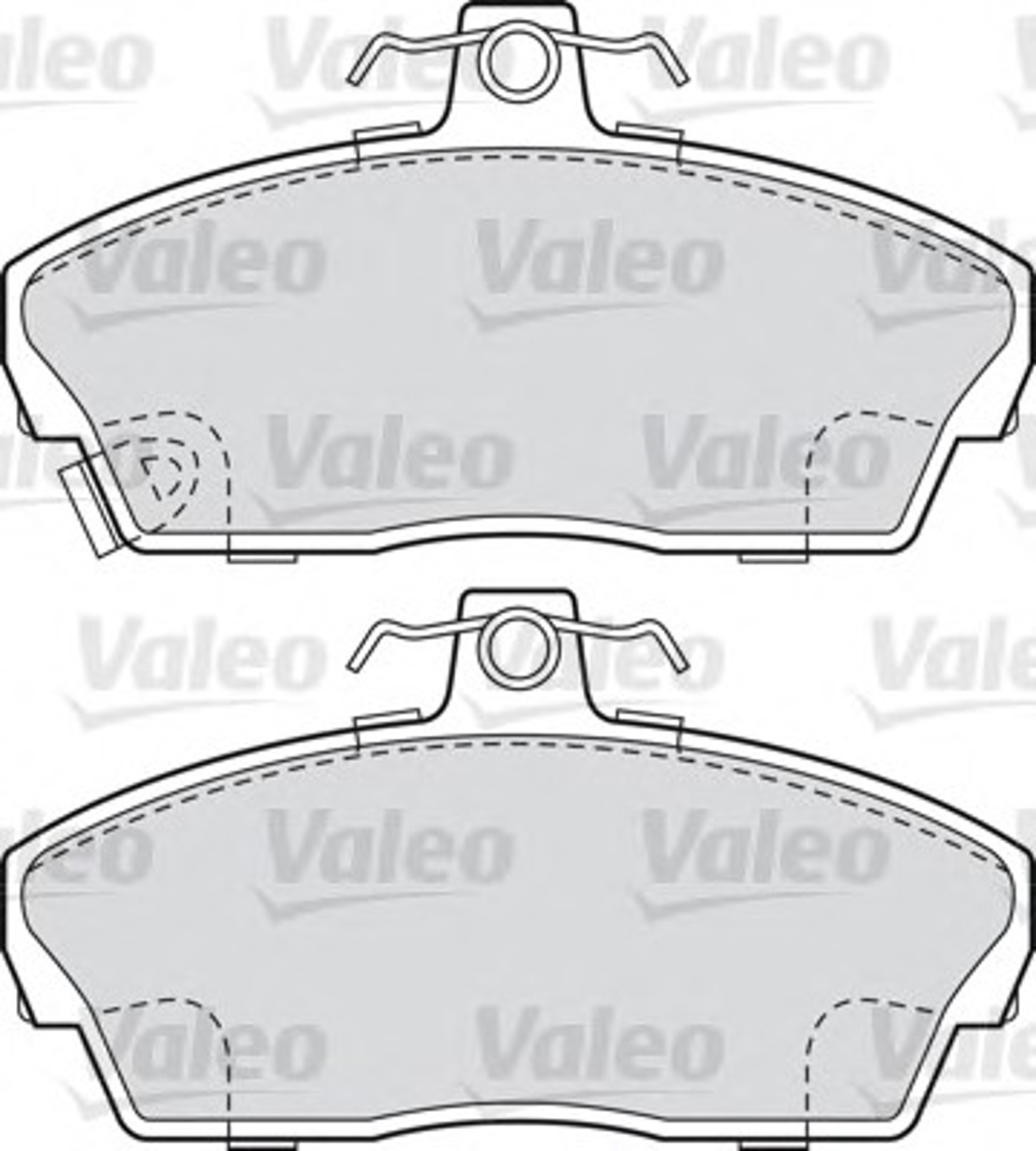 Комплект тормозных колодок дисковый тормоз VALEO 598022