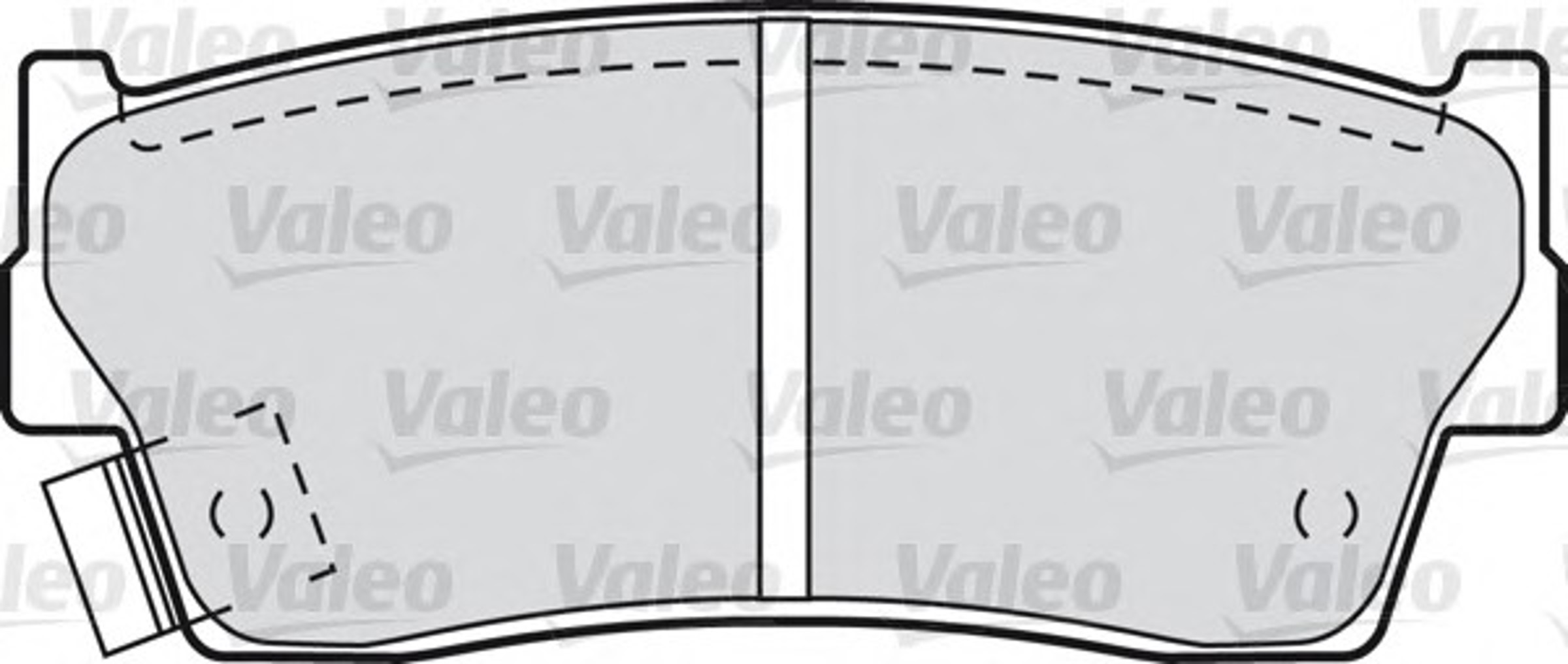 Комплект тормозных колодок дисковый тормоз VALEO 598023