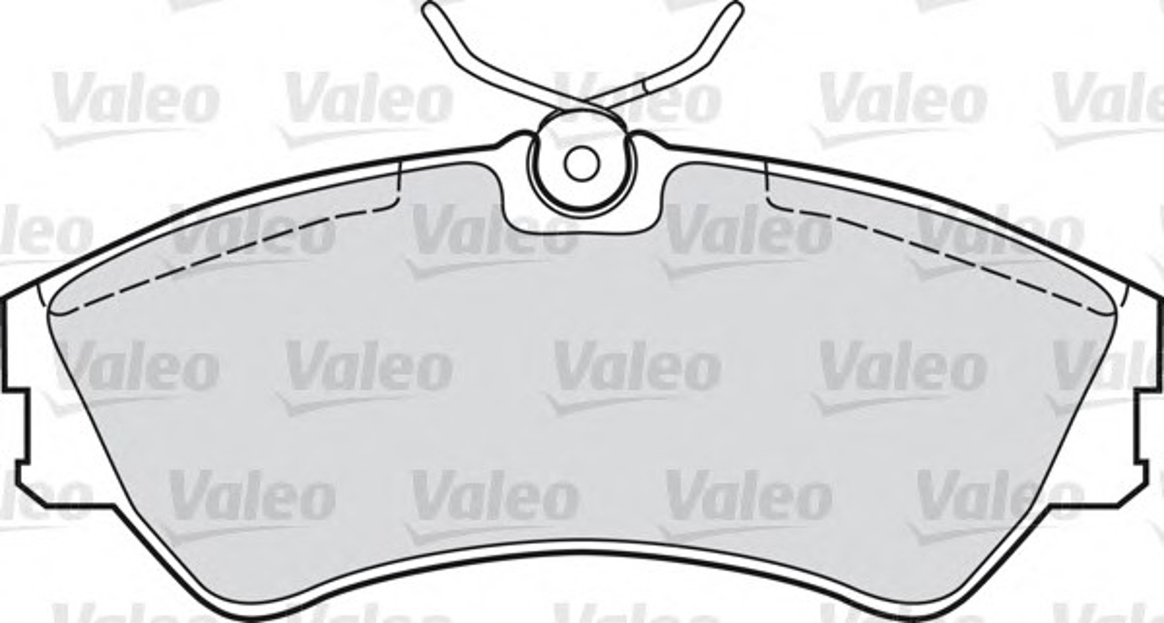 Комплект тормозных колодок дисковый тормоз VALEO 598025