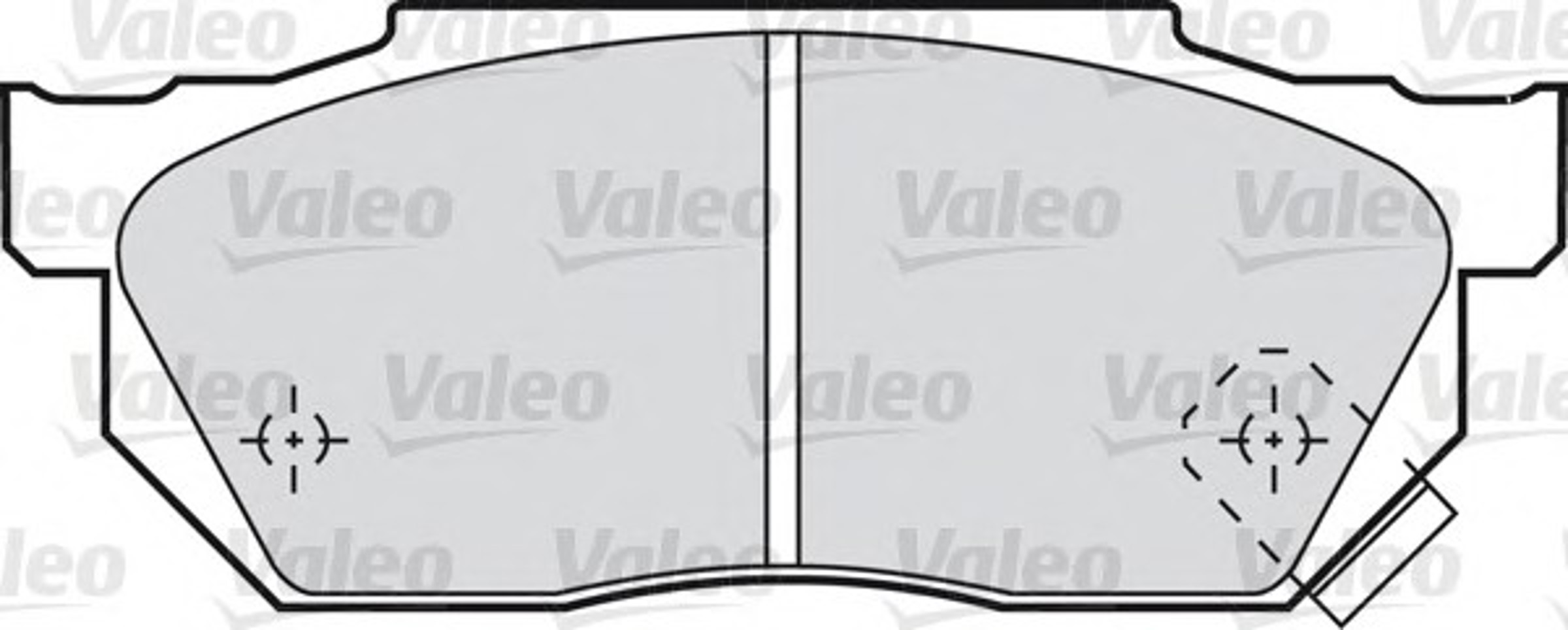 Колодки тормозные дисковые VALEO 598047