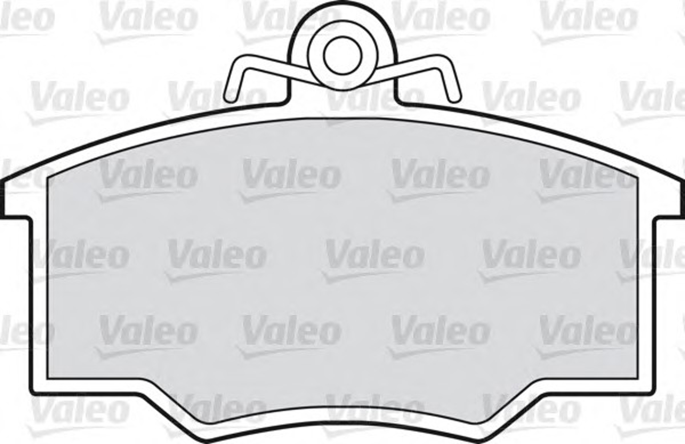 Комплект тормозных колодок дисковый тормоз VALEO 598214