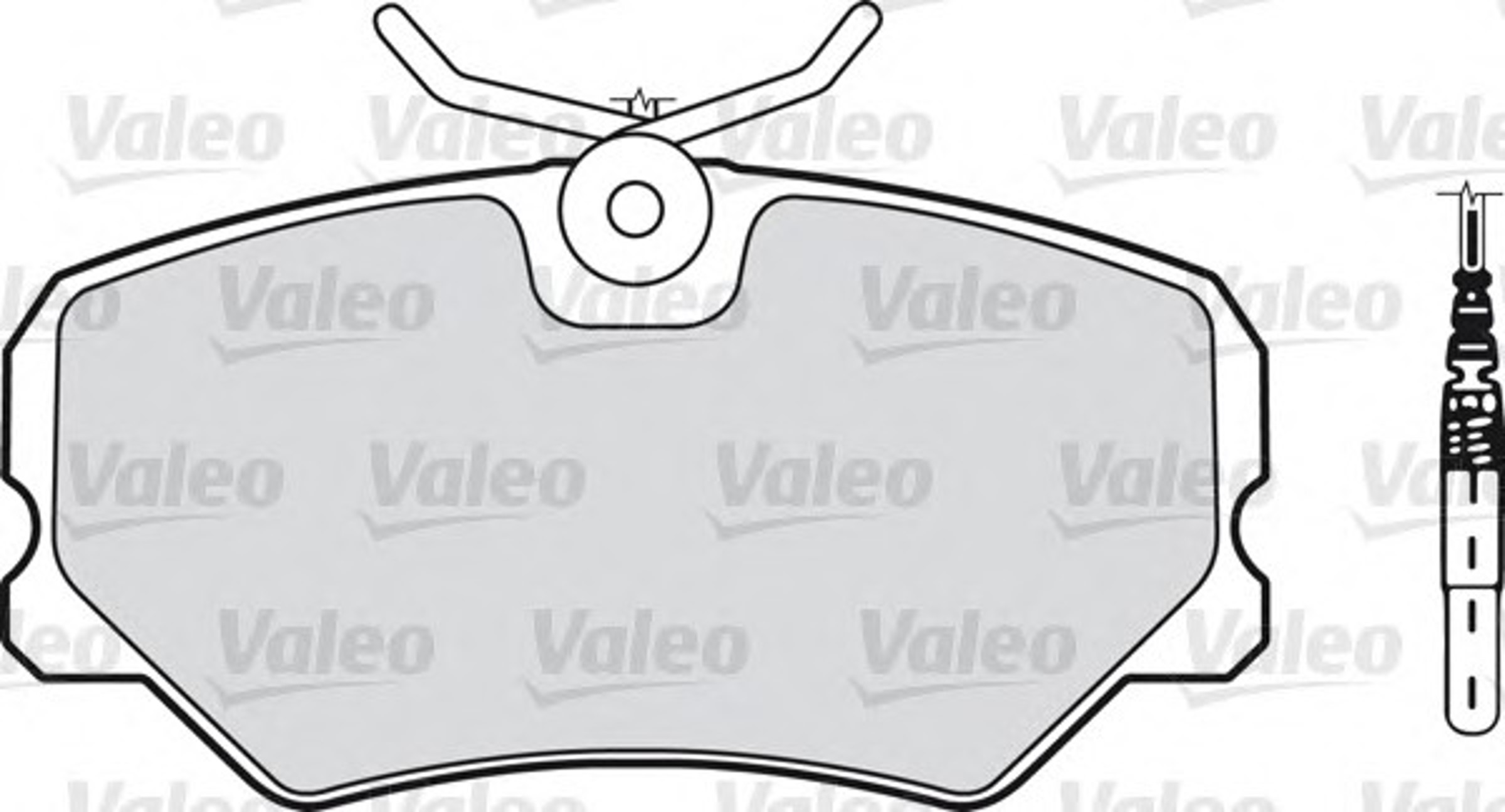 Комплект тормозных колодок дисковый тормоз VALEO 598353