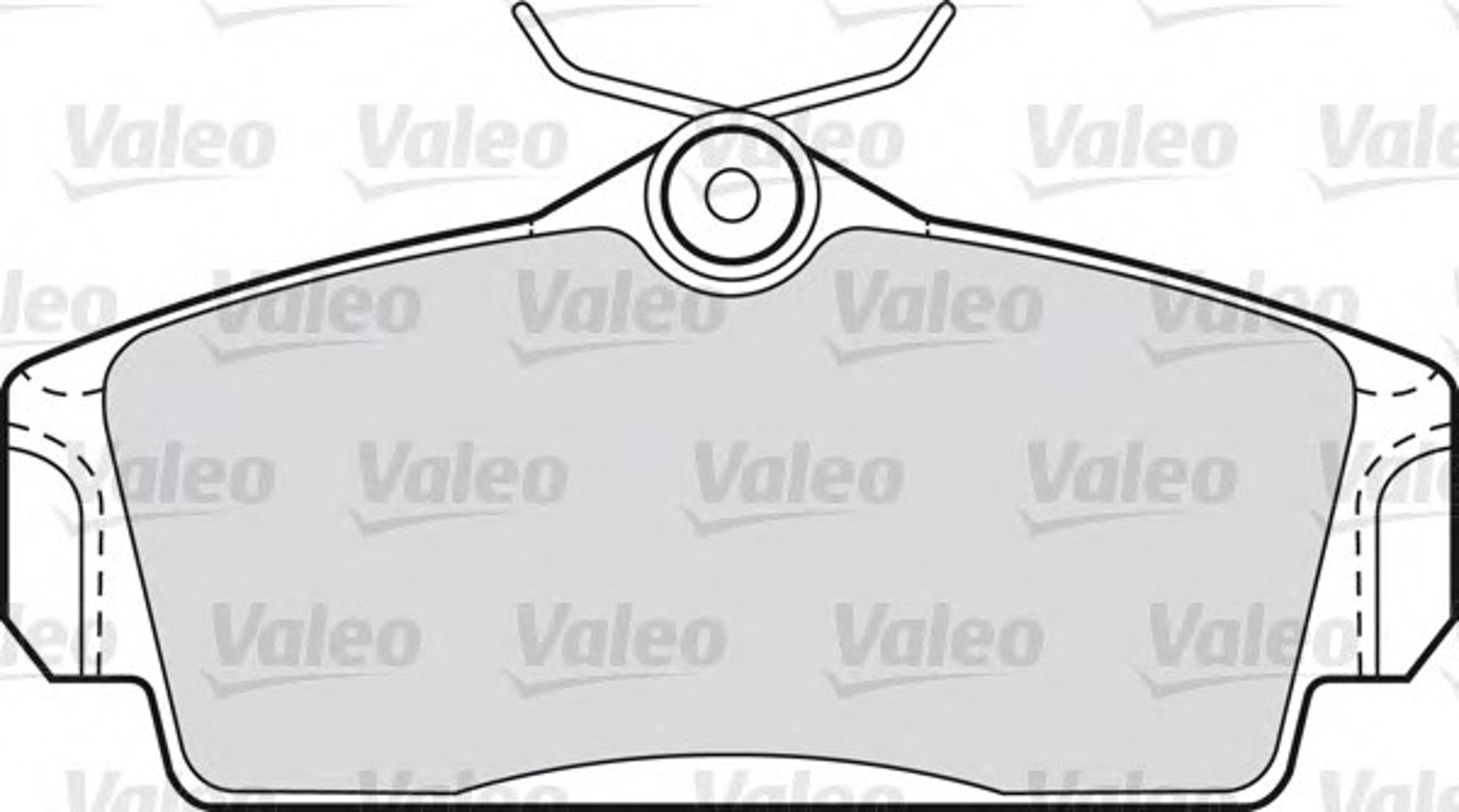 Комплект тормозных колодок дисковый тормоз VALEO 598450