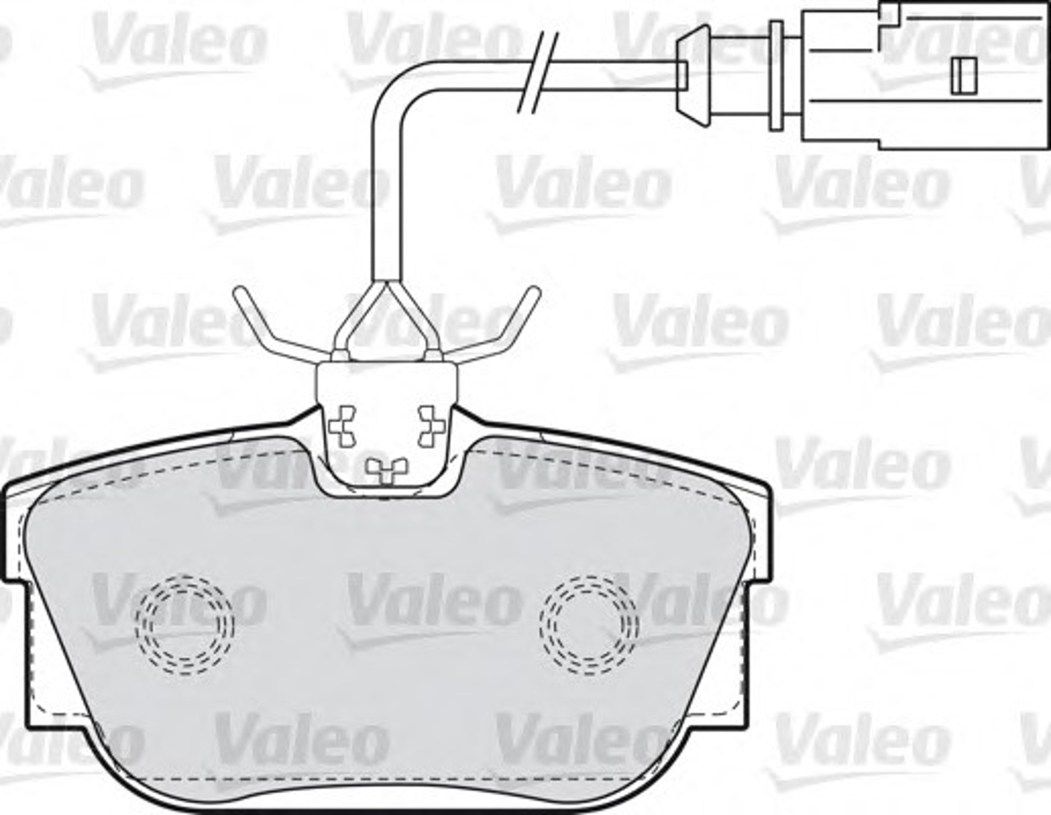 Колодка тормозная дисковая комплект VALEO 598650