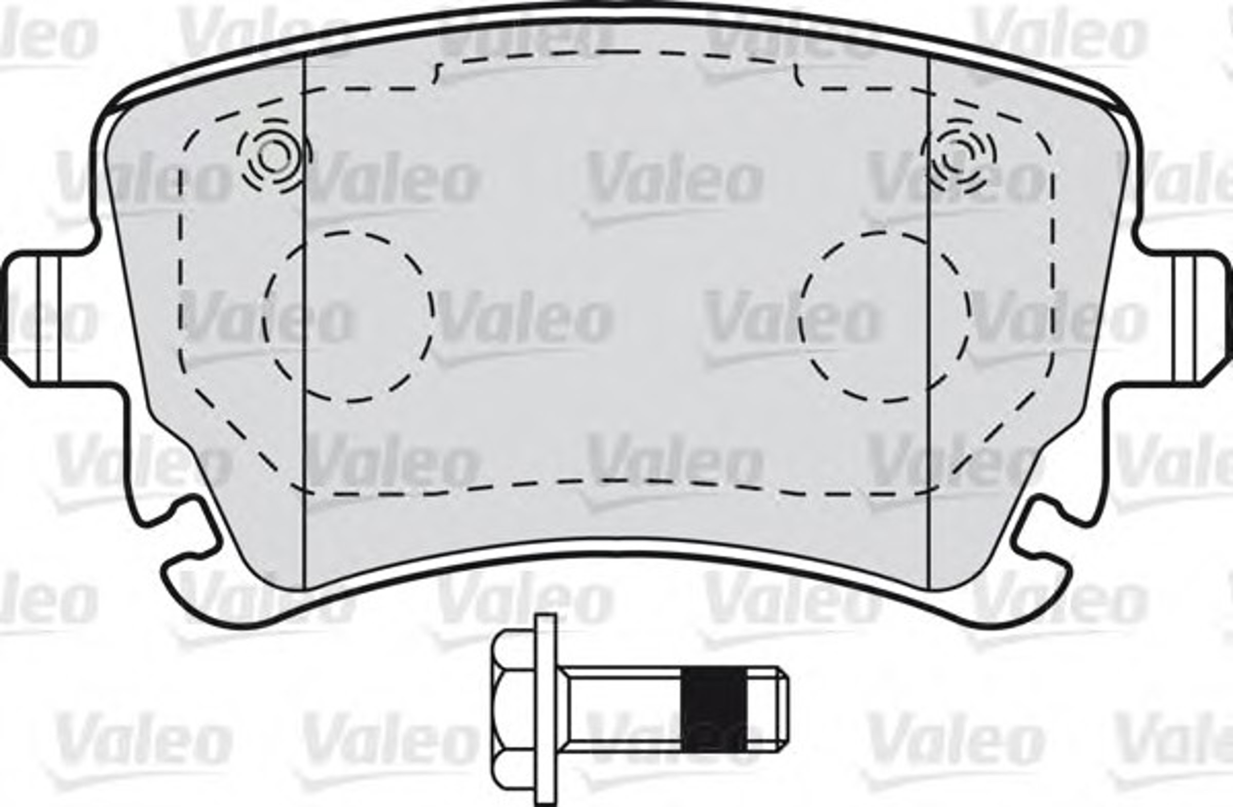 Колодки тормозные дисковые VALEO 598671