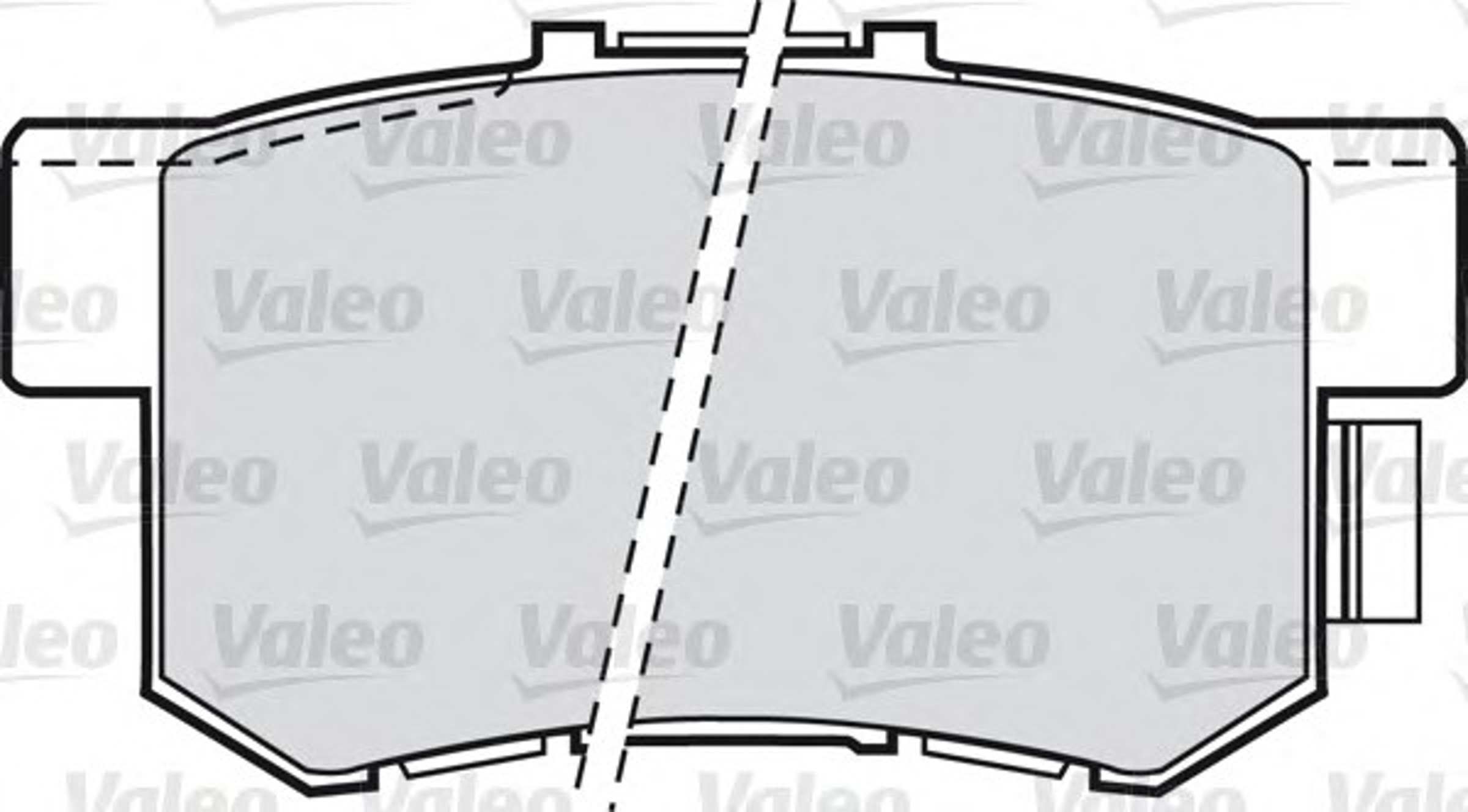 Колодка тормозная дисковая комплект VALEO 598682