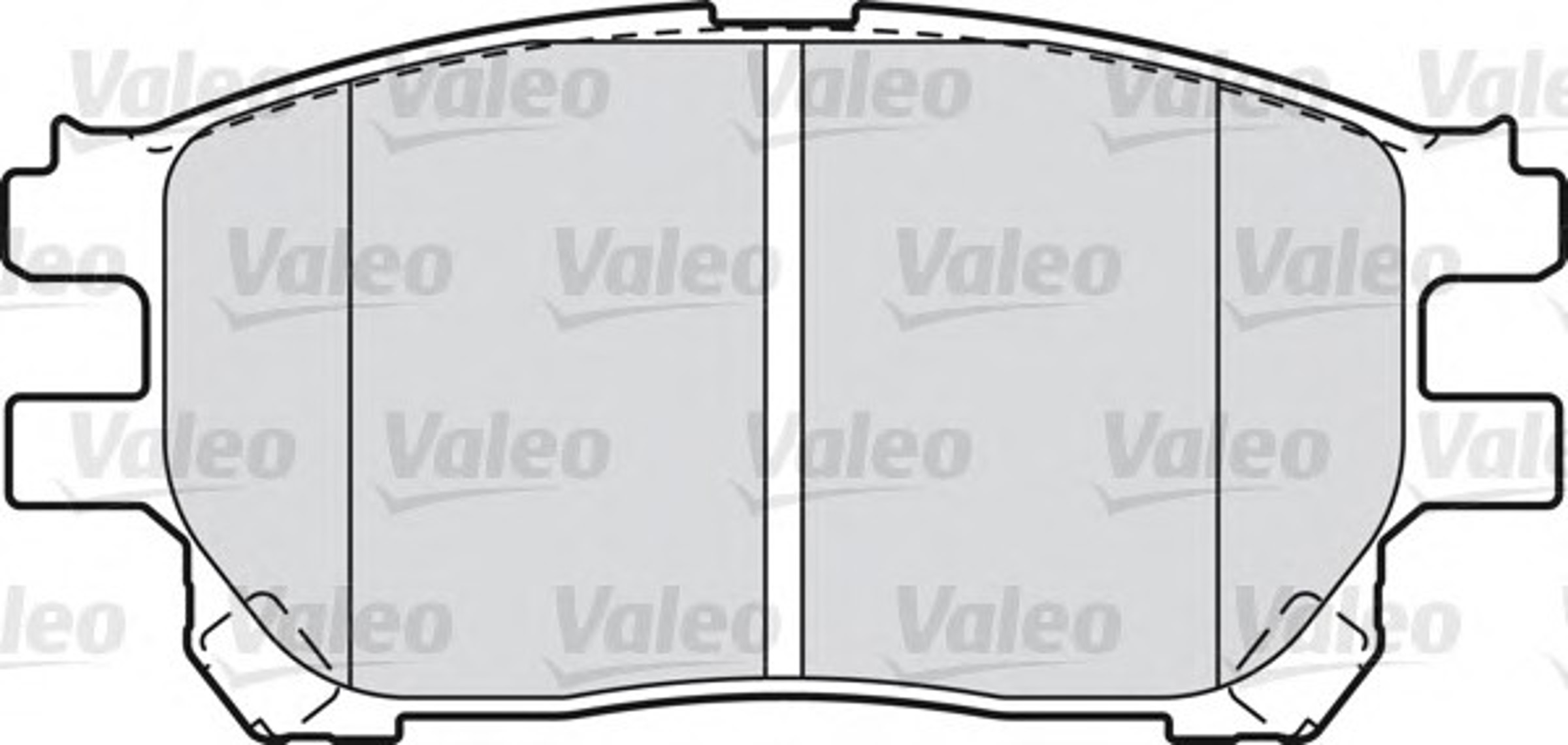Колодки тормозные дисковые VALEO 598710
