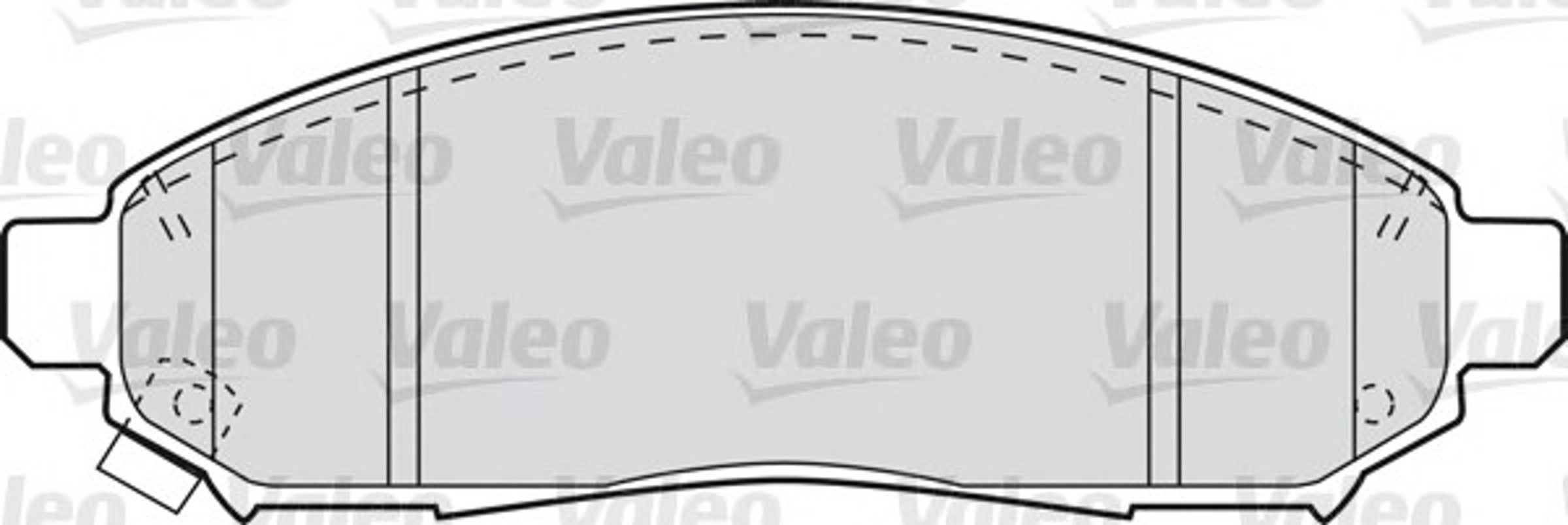 Колодка тормозная дисковая комплект VALEO 598738