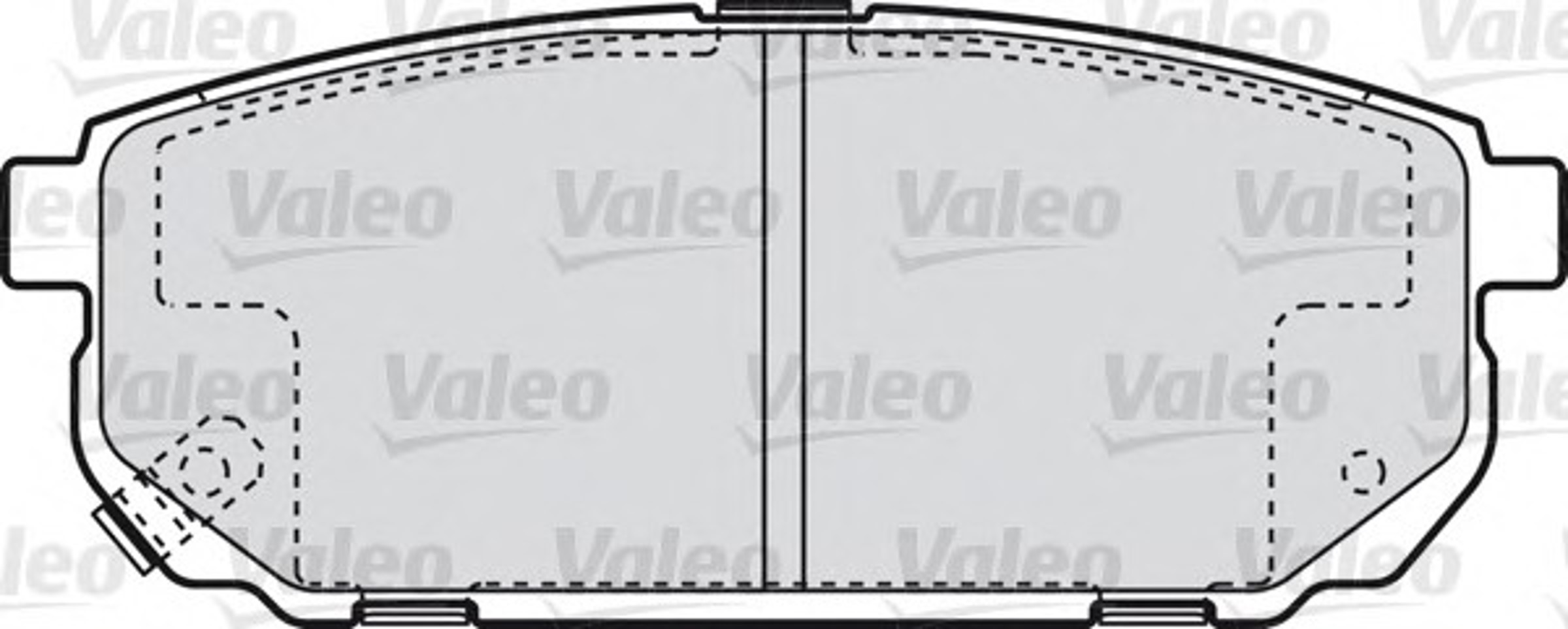Комплект тормозных колодок дисковый тормоз VALEO 598823