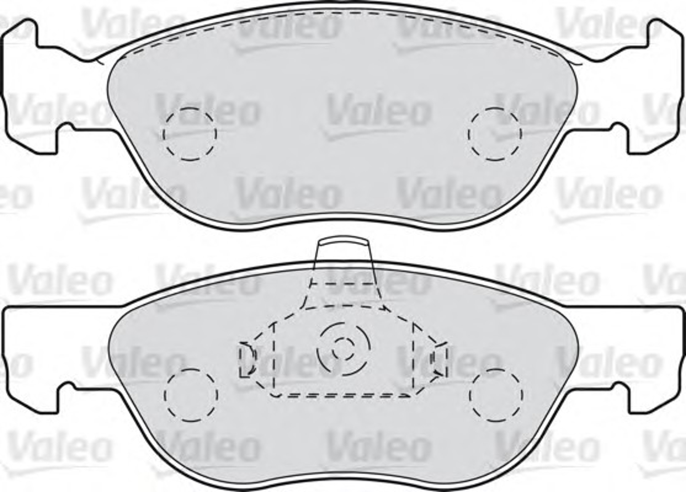 Колодки тормозные дисковые VALEO 601003