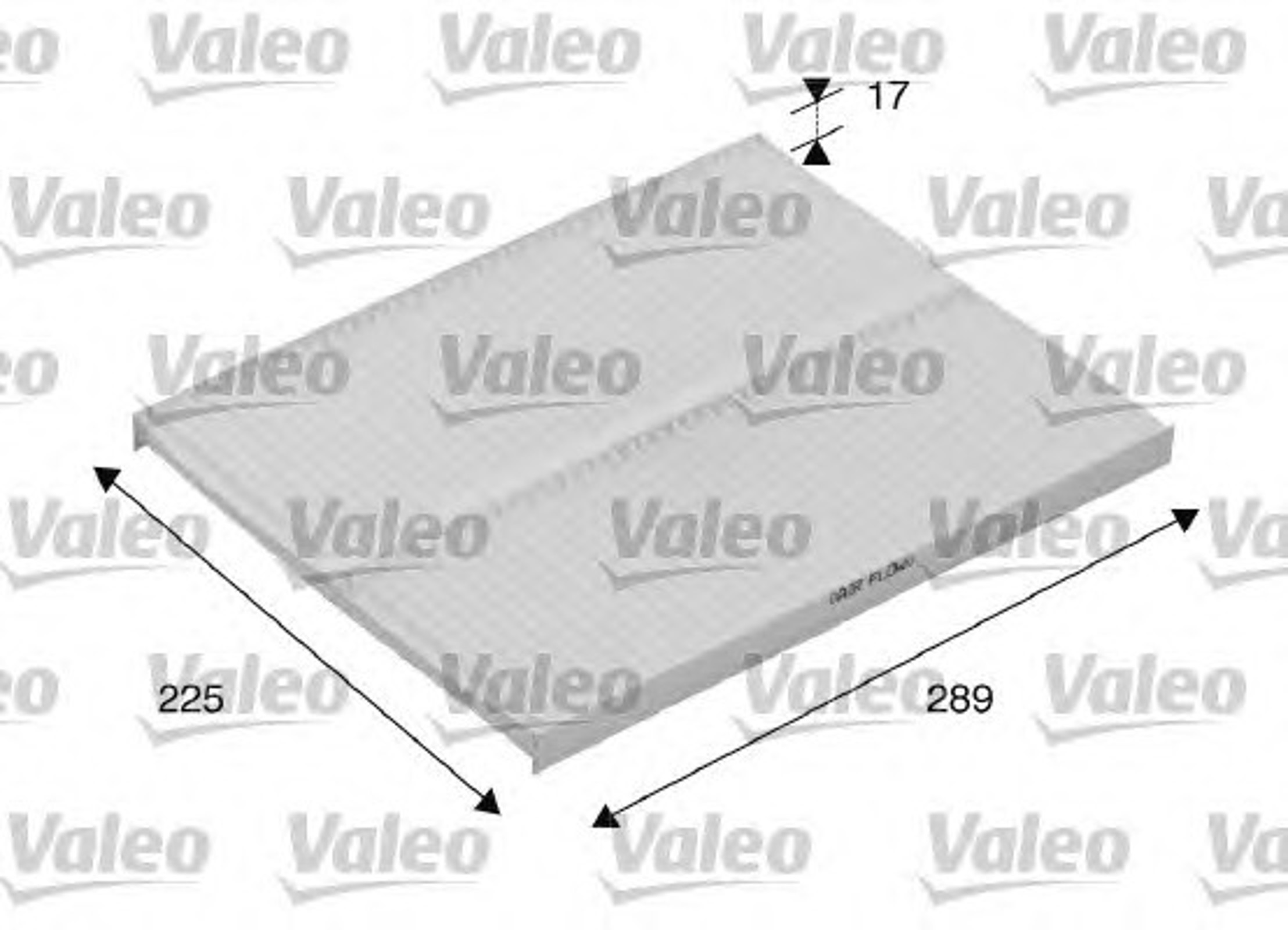 Фильтр салона VALEO 698167