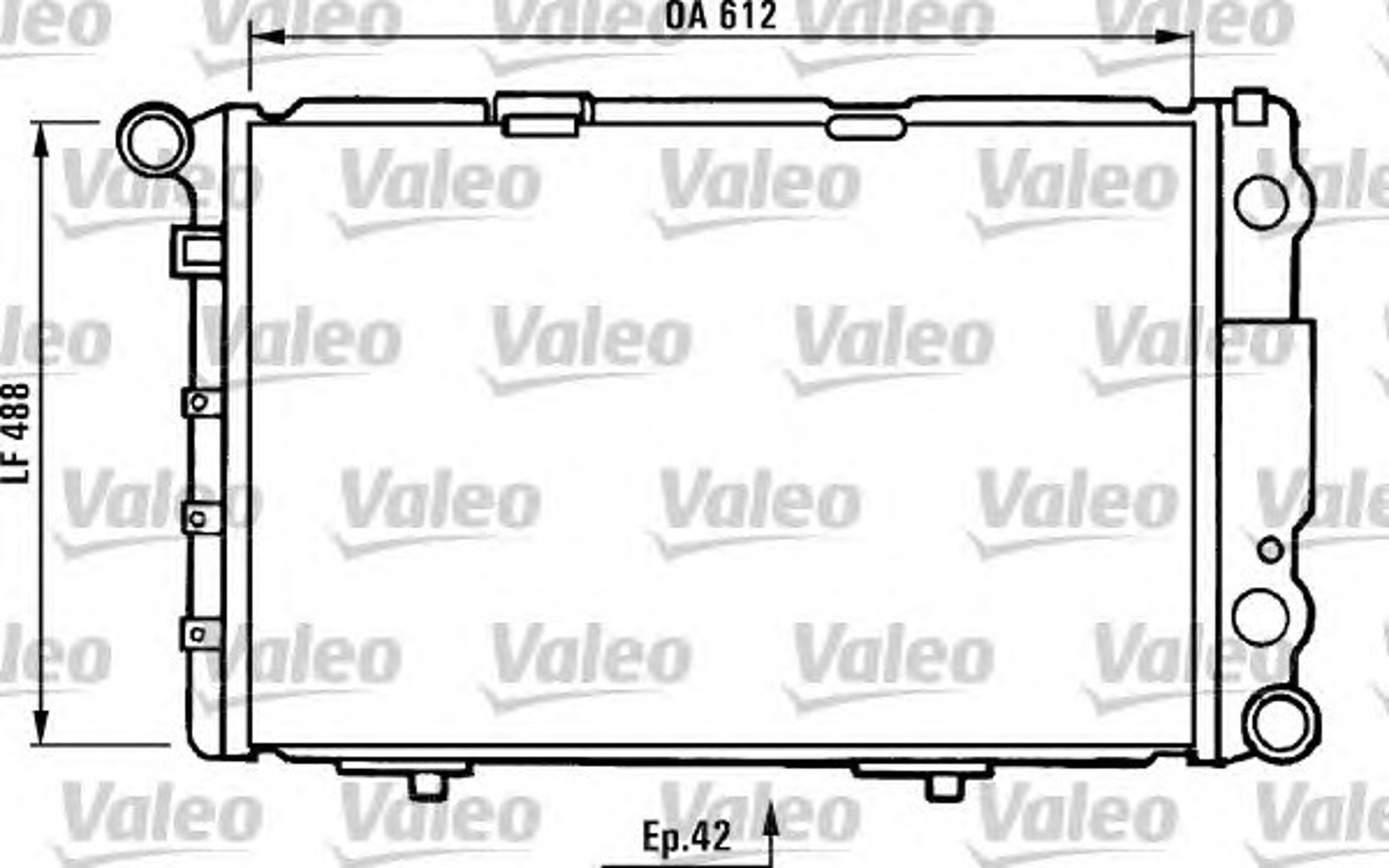 Радиатор системы охлаждения VALEO 730233