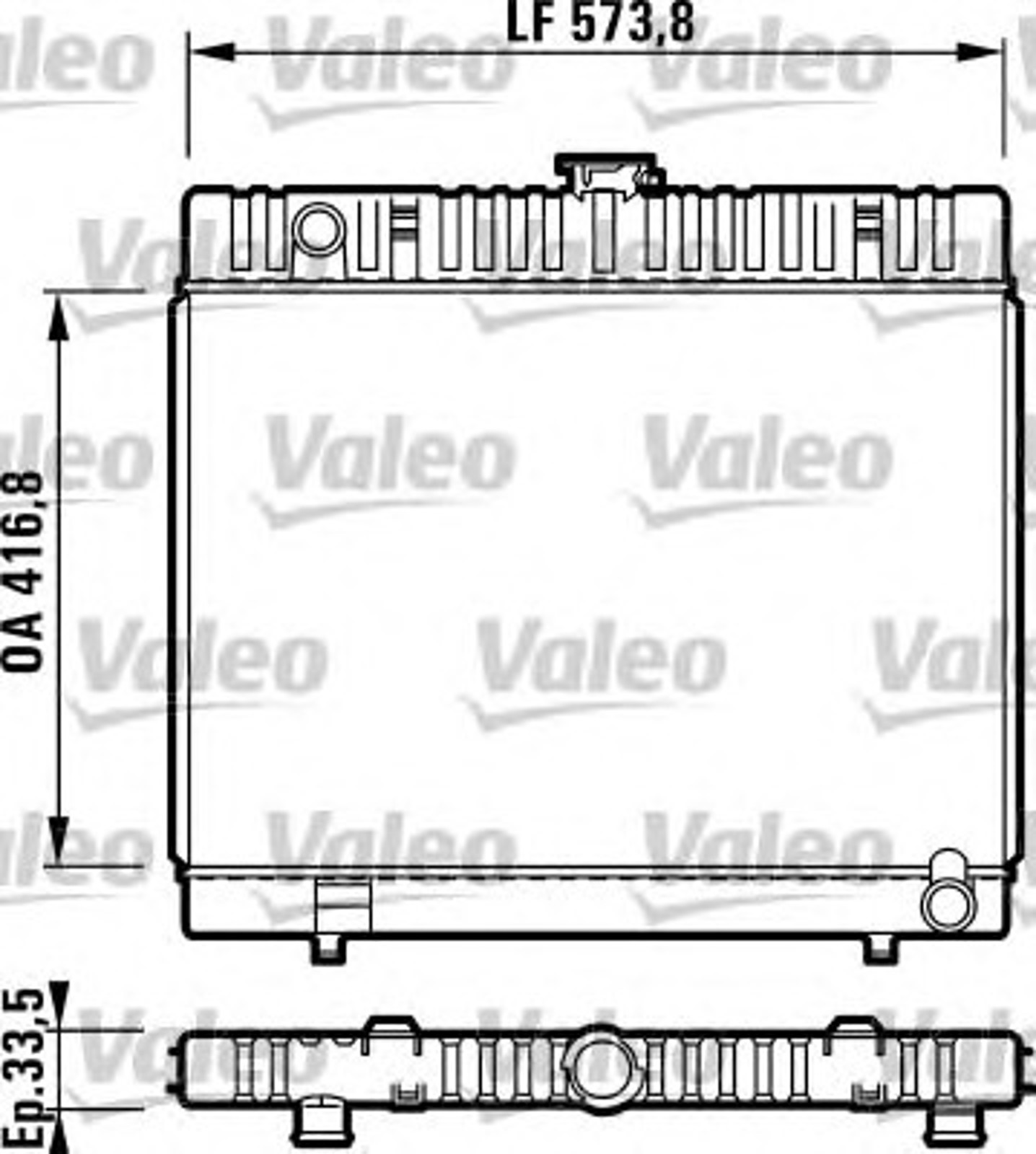 Радиатор системы охлаждения VALEO 730302