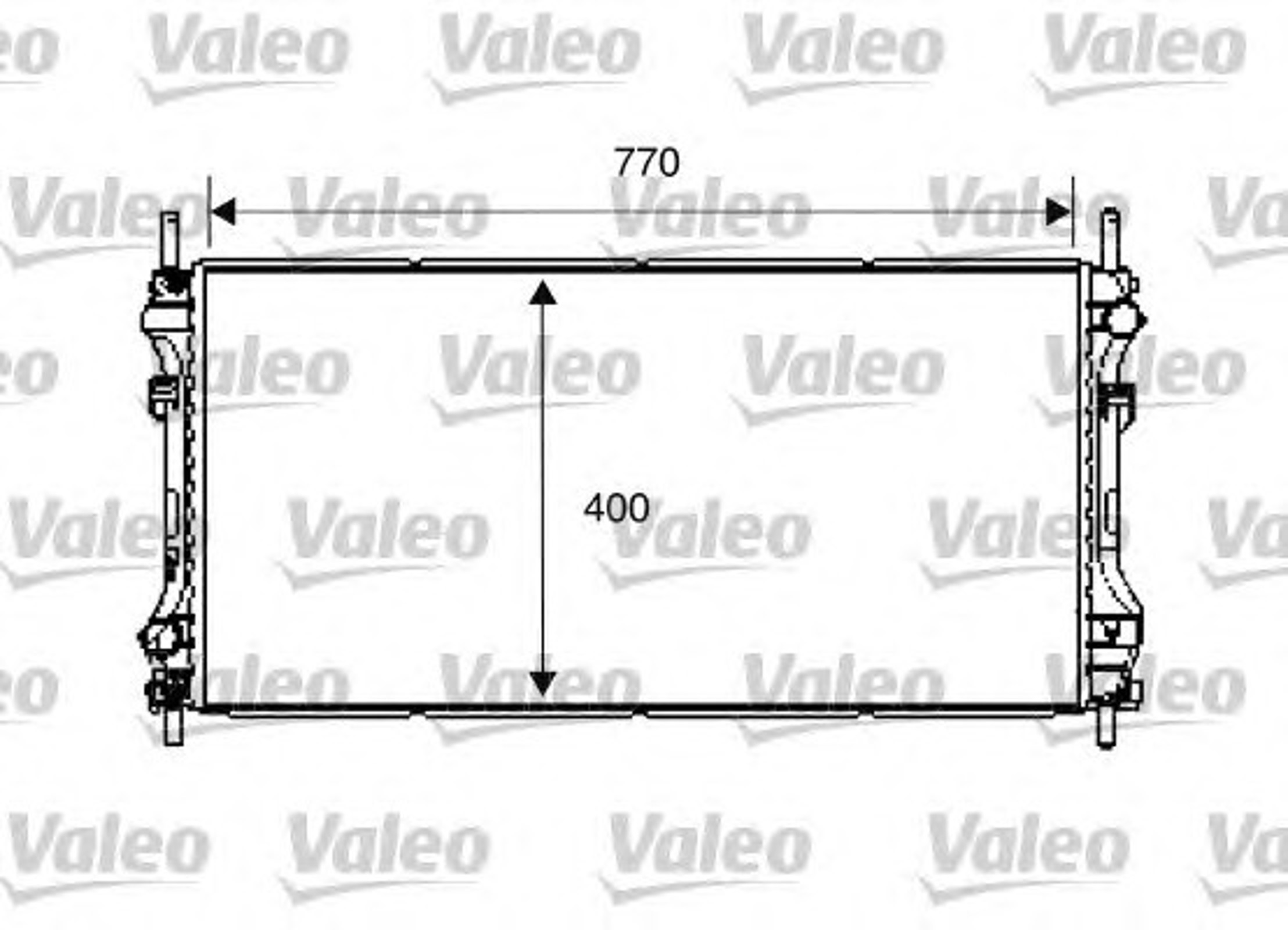 Радиатор системы охлаждения VALEO 734292