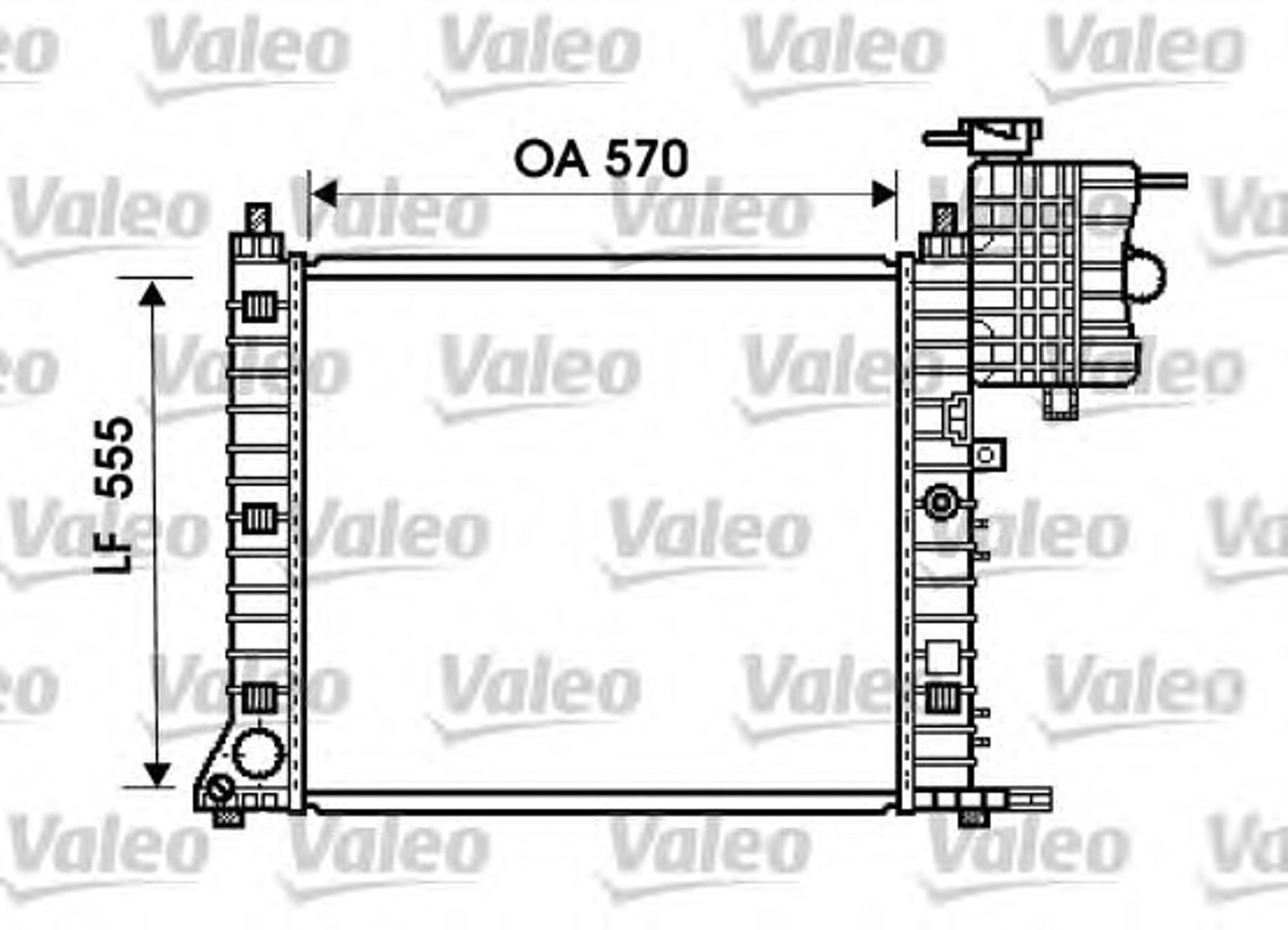 Радиатор системы охлаждения VALEO 734674