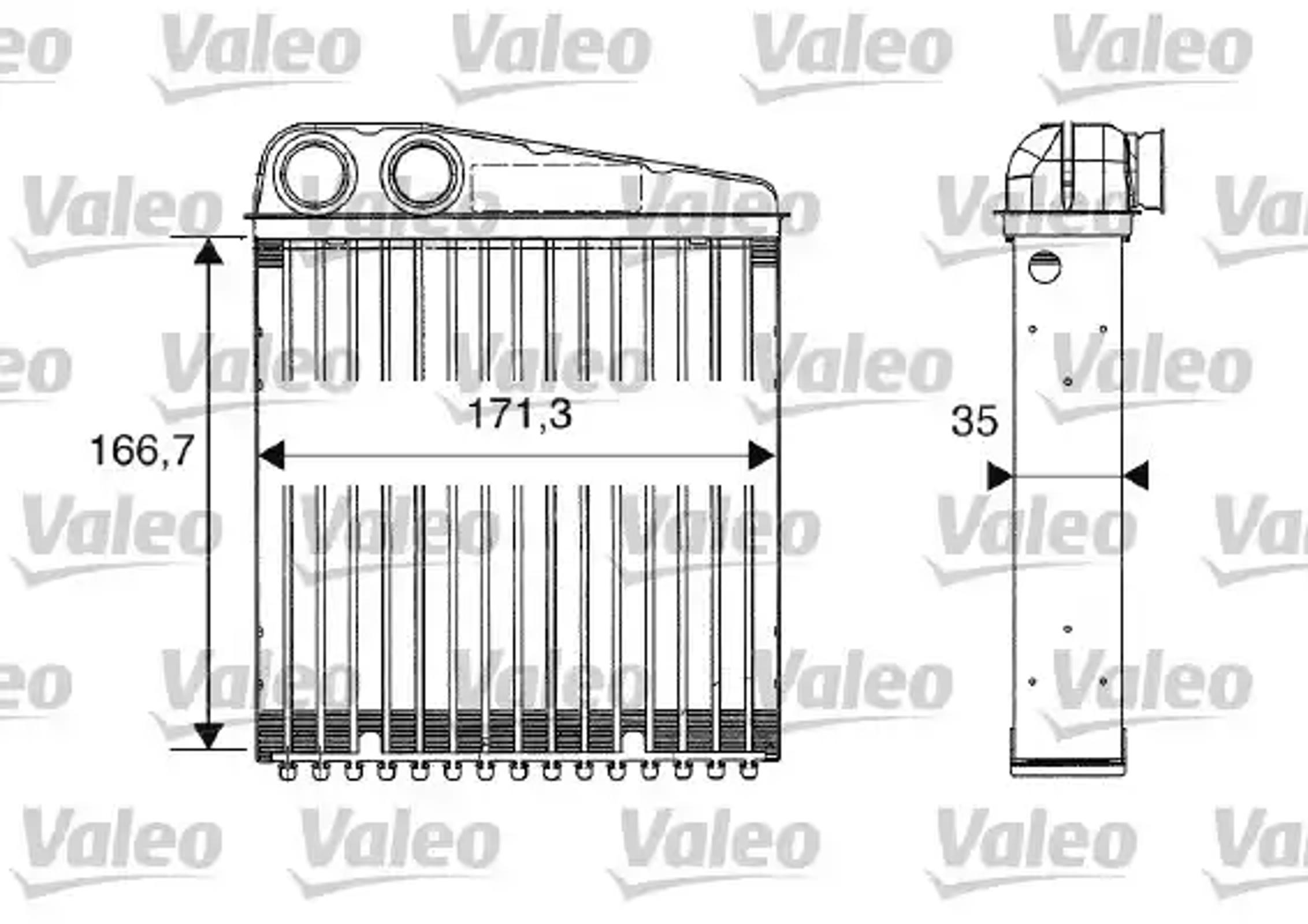 Радиатор отопителя VALEO 812250