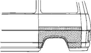 Арка крыла VAN WEZEL 1745146