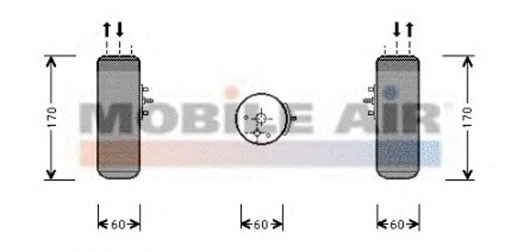 Осушитель кондиционер VAN WEZEL 0700D052