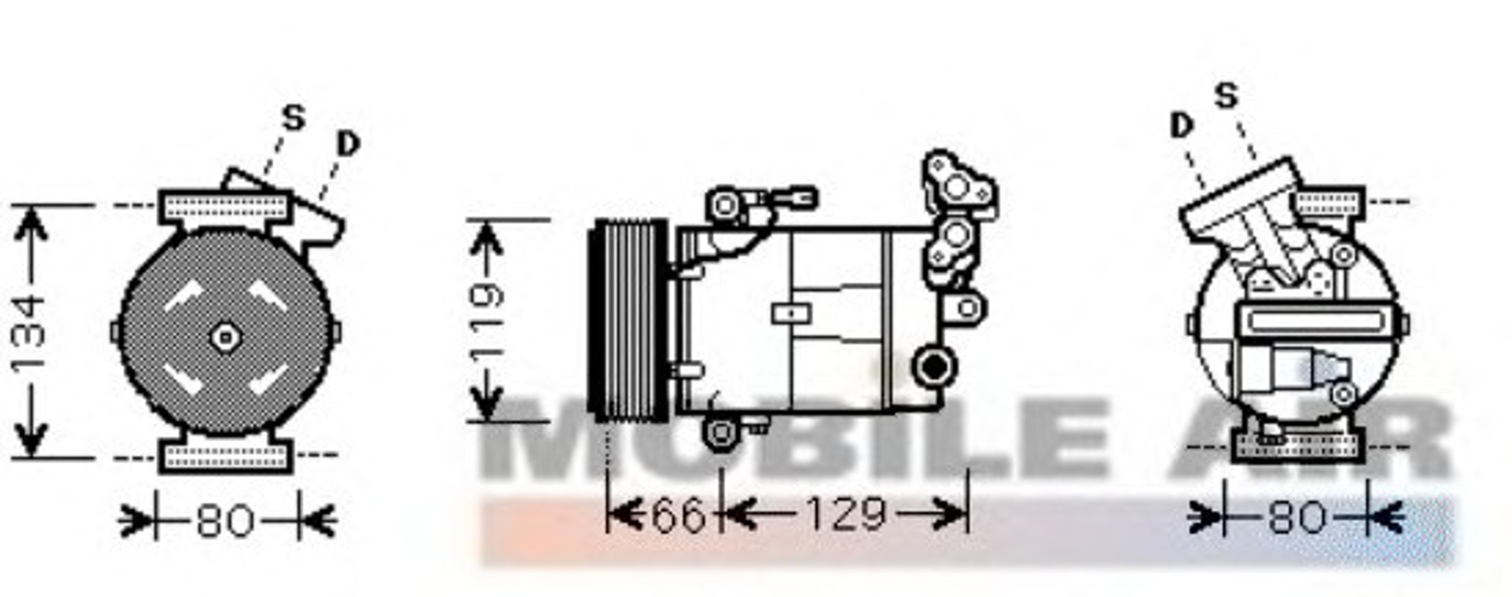 Компрессор кондиционера VAN WEZEL 4300K384