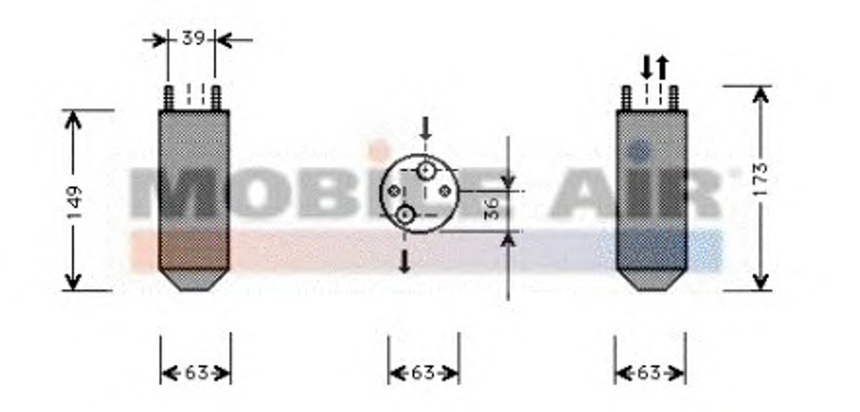 Осушитель кондиционер VAN WEZEL 8100D023
