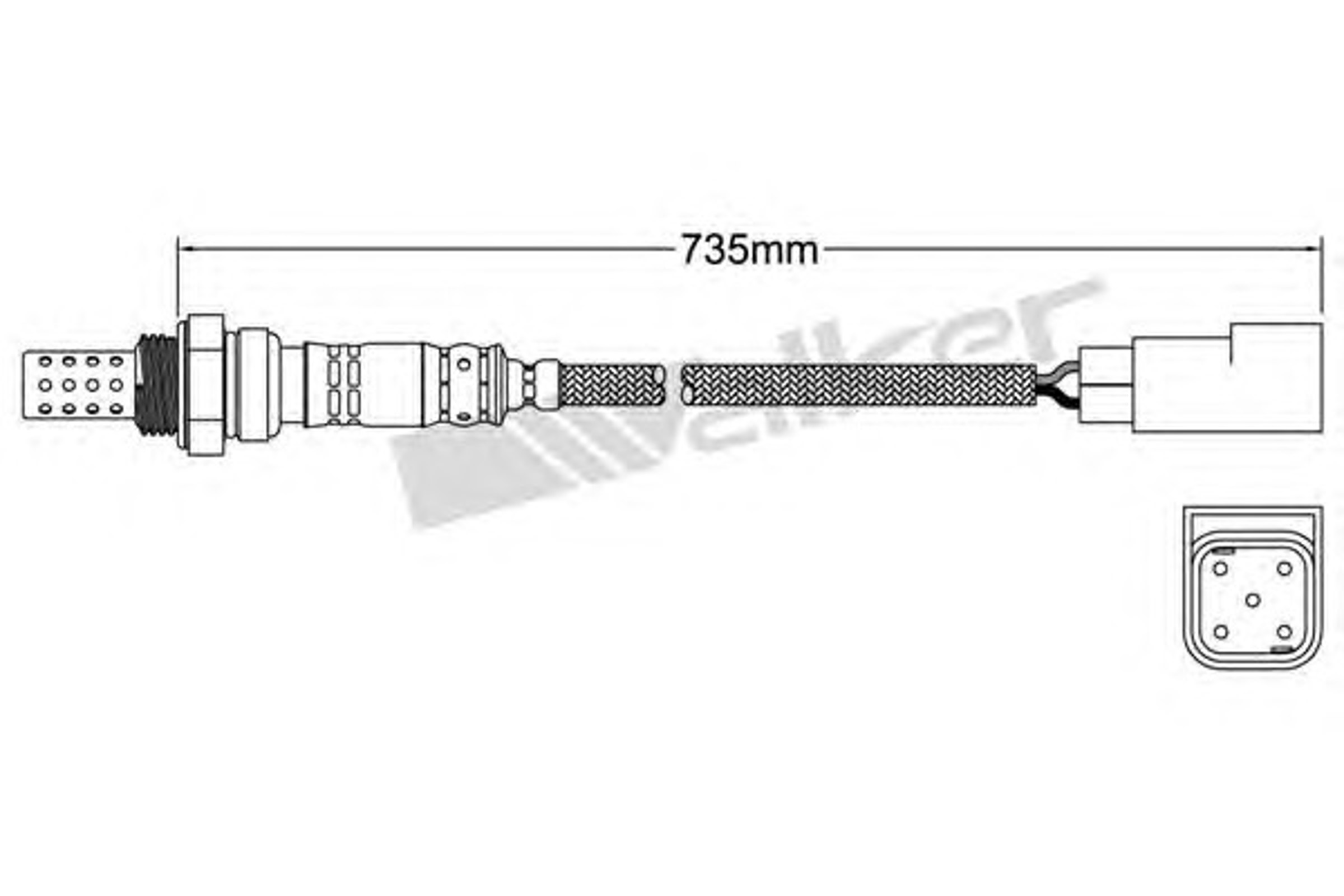 Лямбда-зонд WALKER PRODUCTS 250-24552